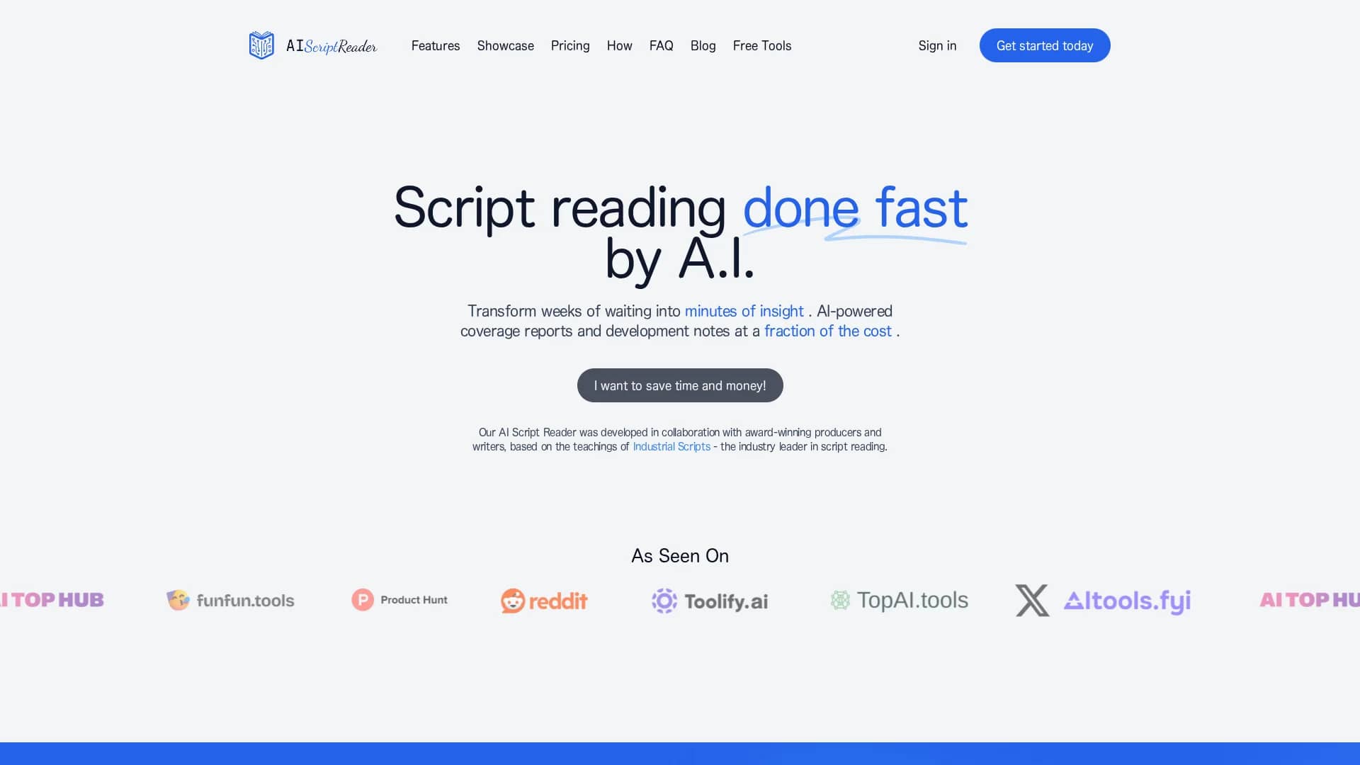 aiscriptreader homepage