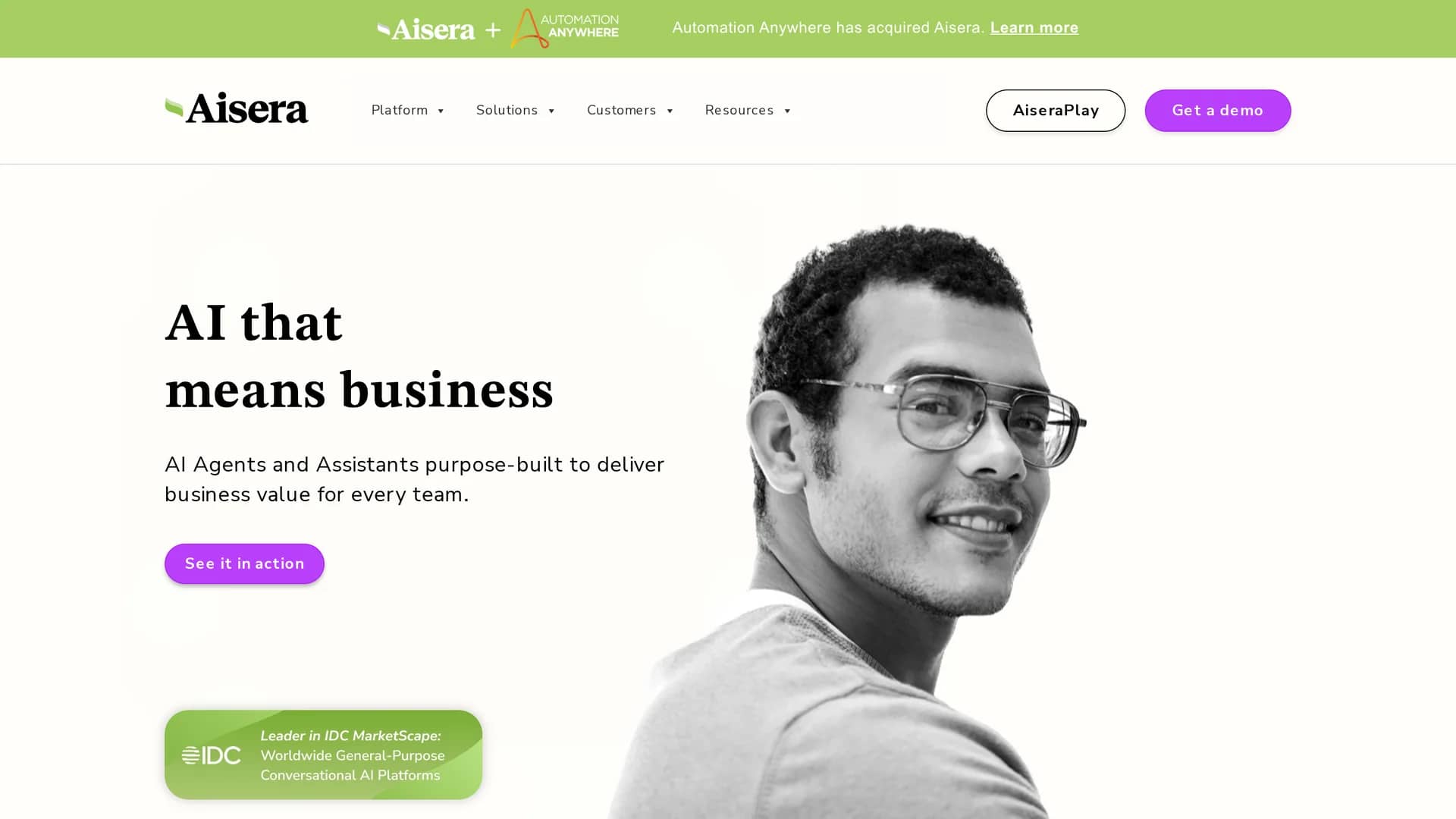 aisera homepage