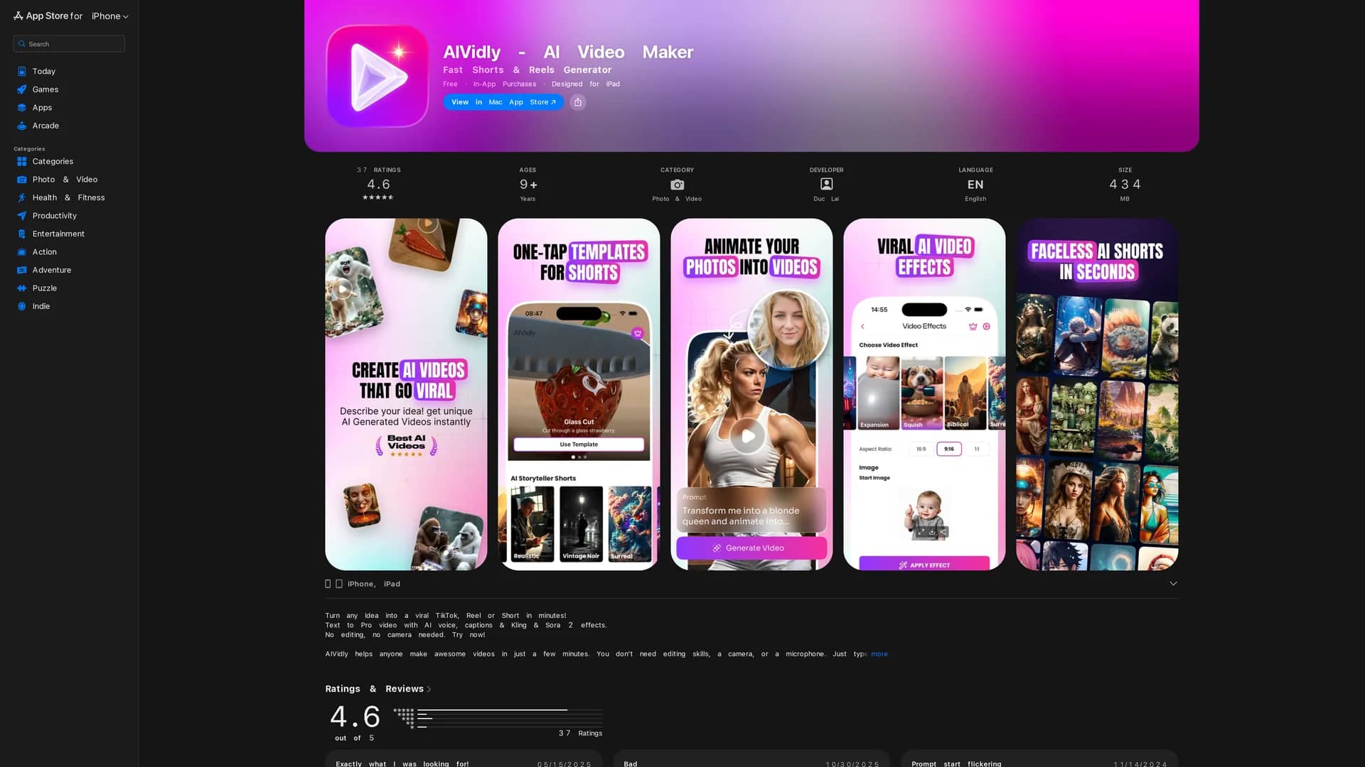 aividly homepage