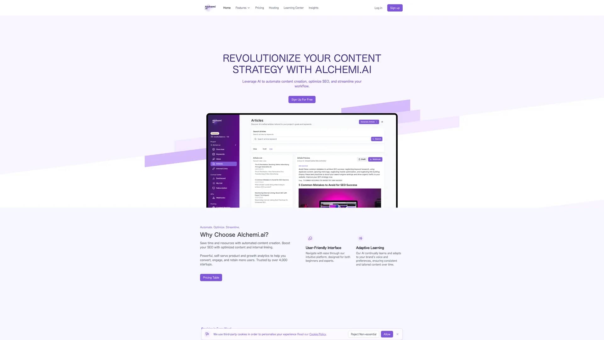 alchemi-ai homepage