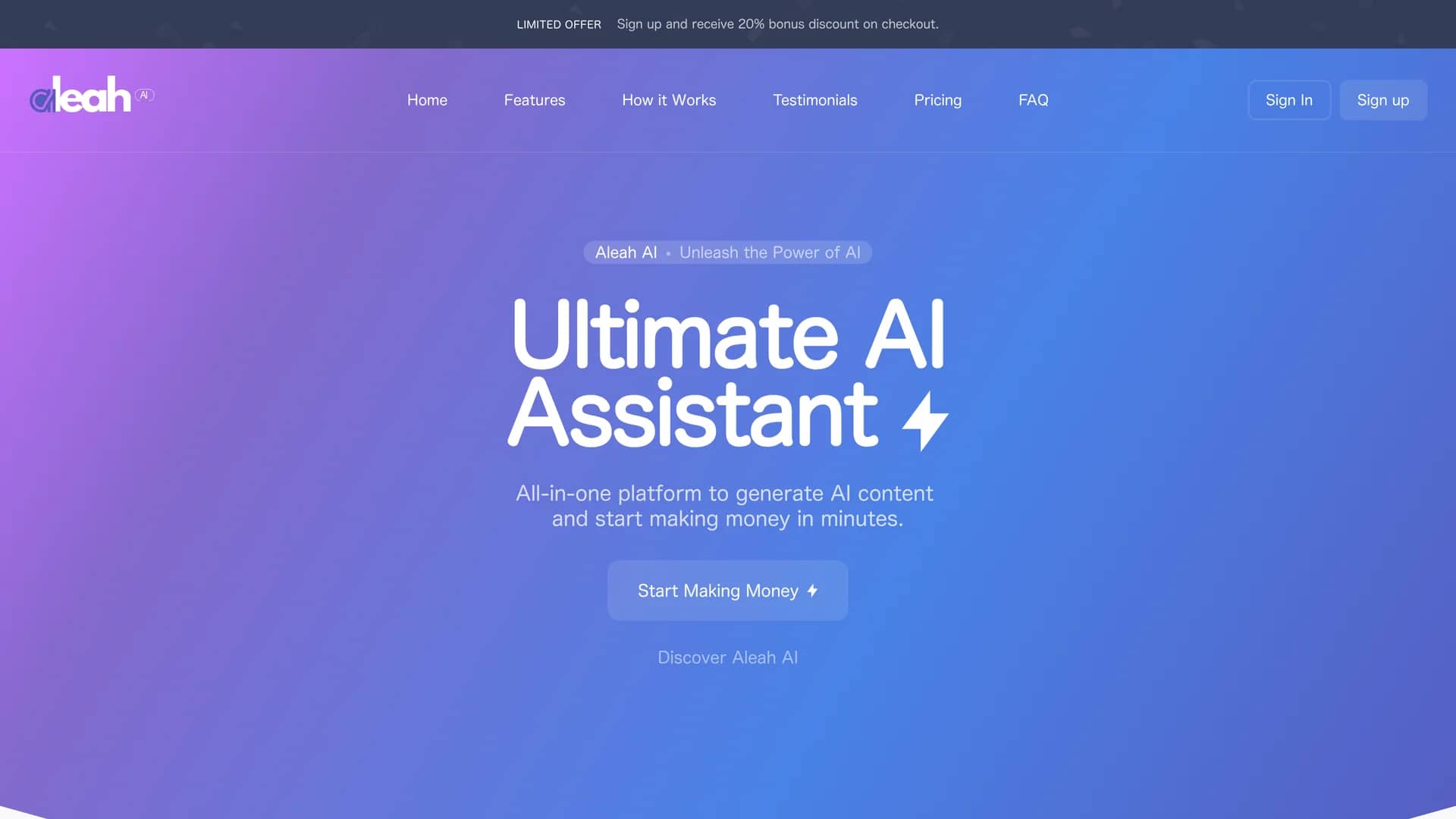 aleah-ai homepage