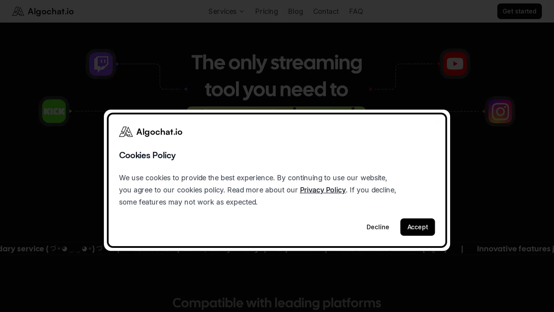 algochat homepage
