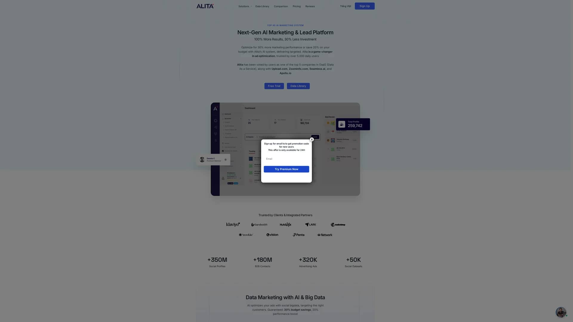 alita homepage