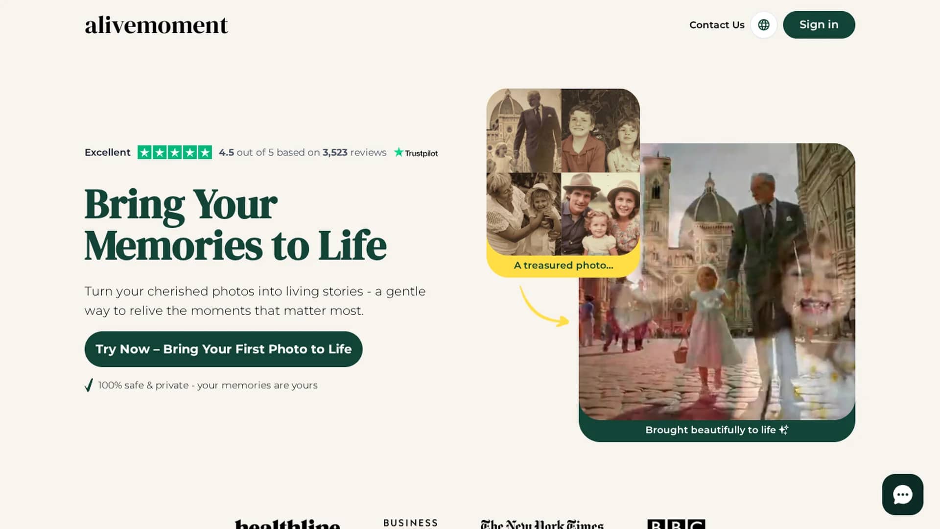 alivemoment homepage
