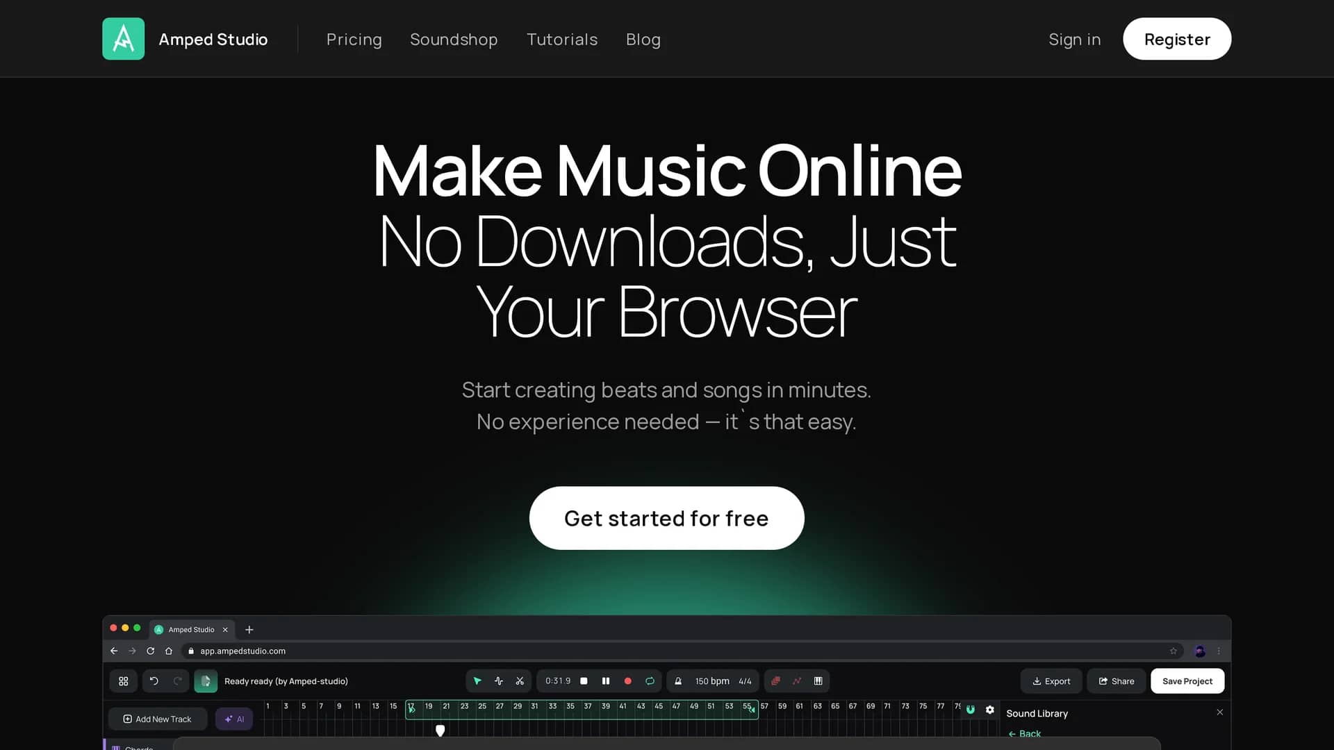 ampedstudio-com homepage