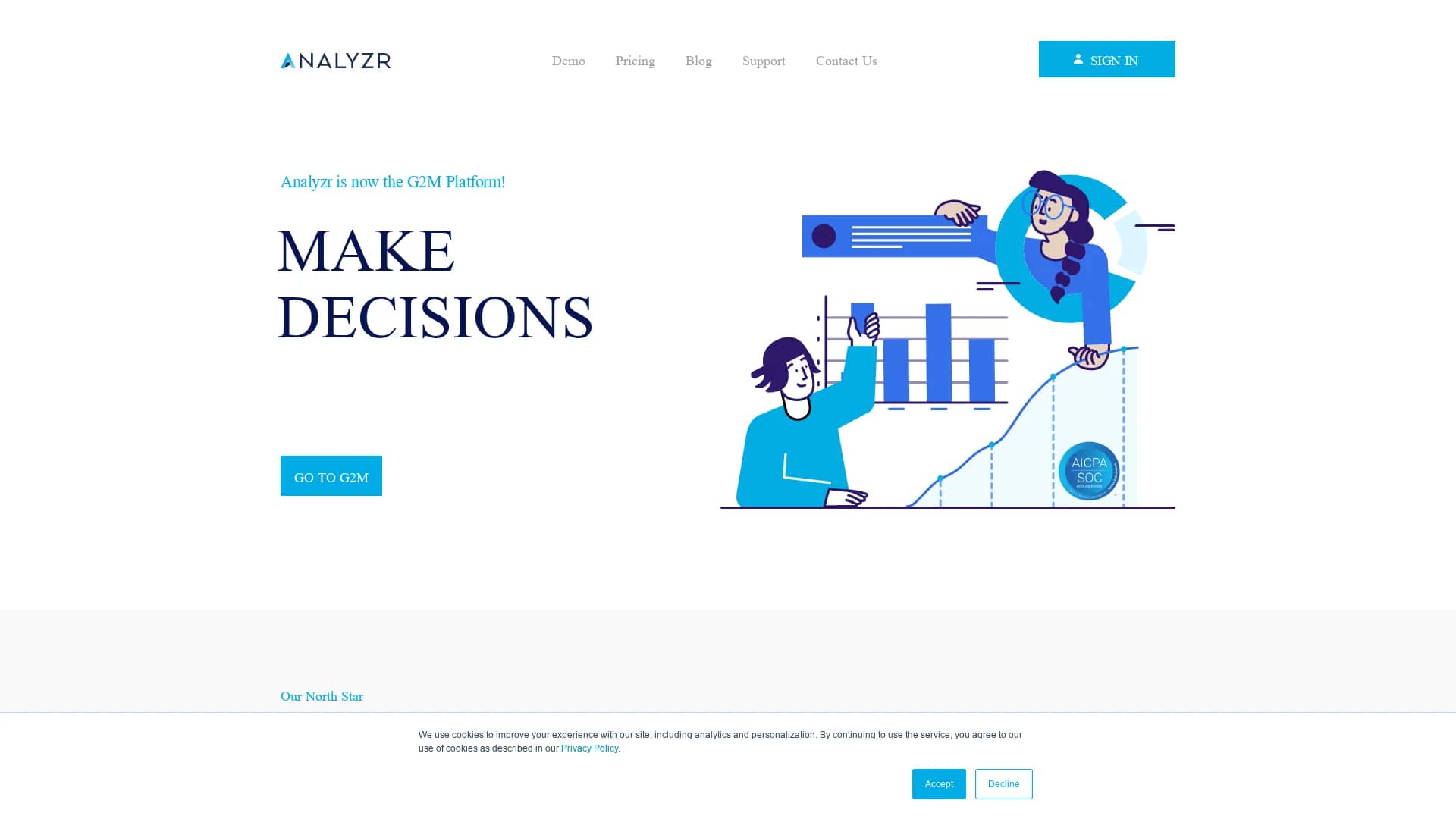 analyzr homepage
