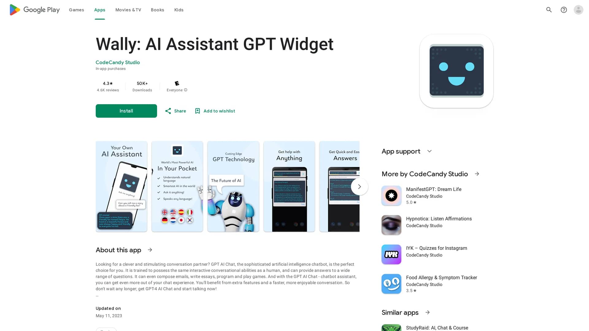 android-ai-assistant-widget homepage