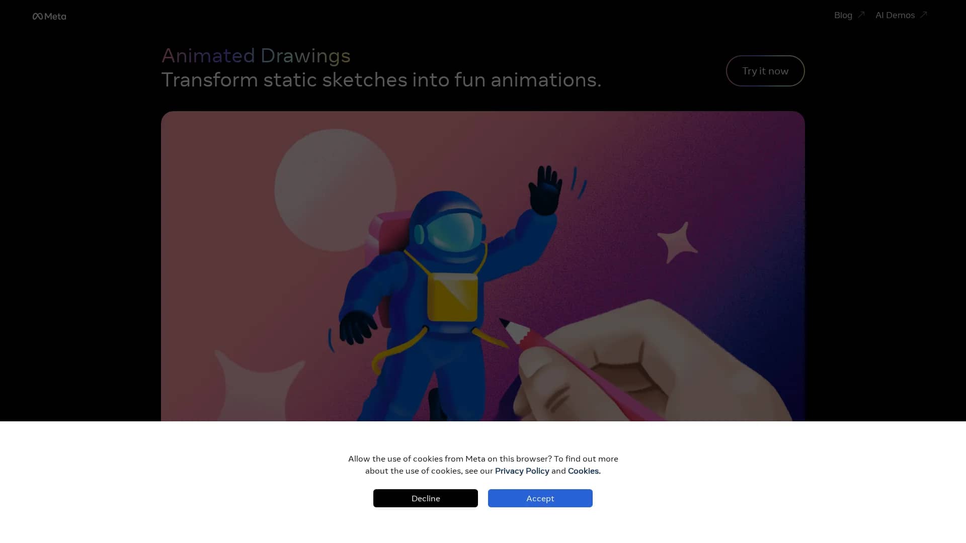 animateddrawings-by-meta homepage