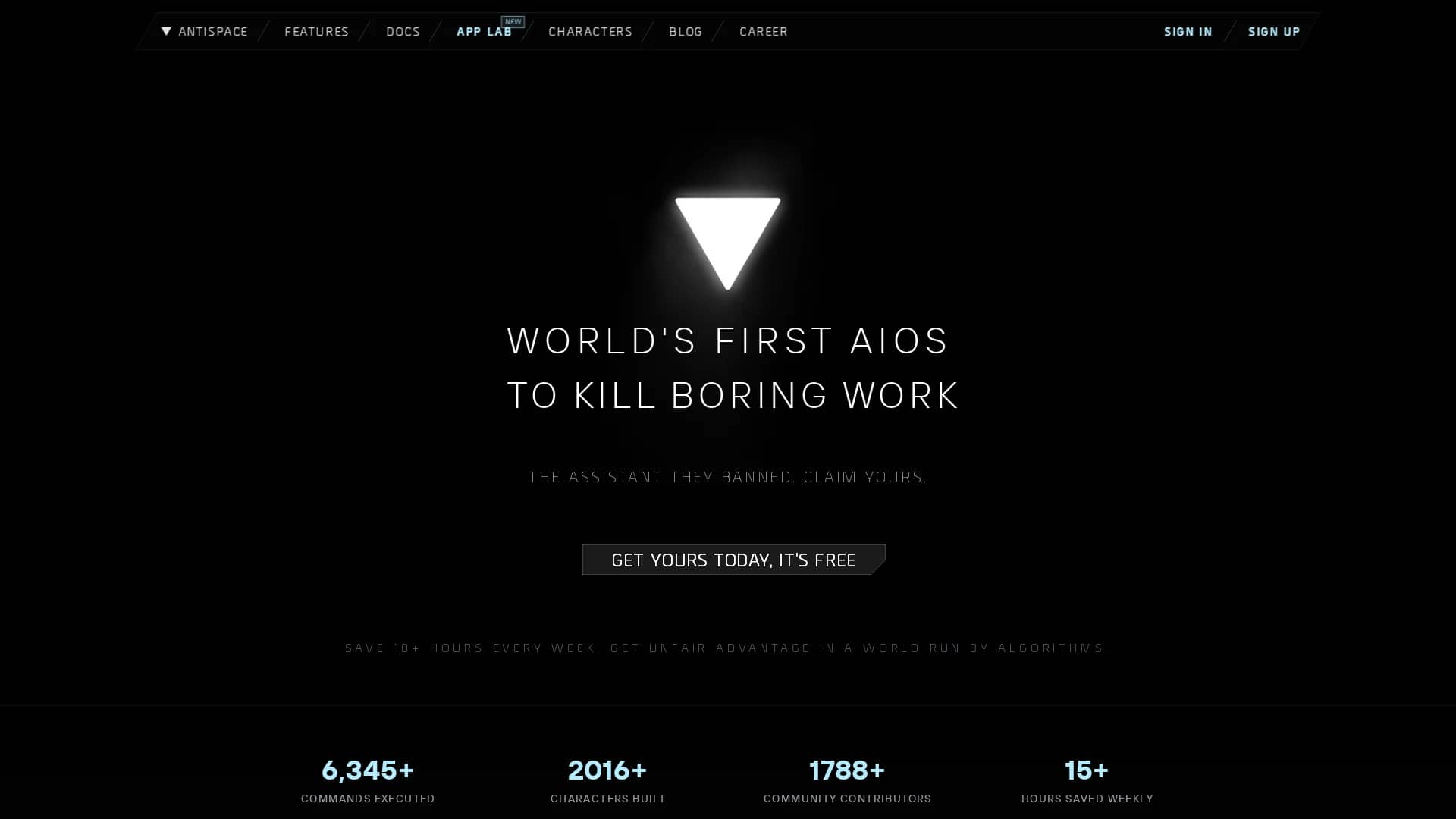 antispace homepage