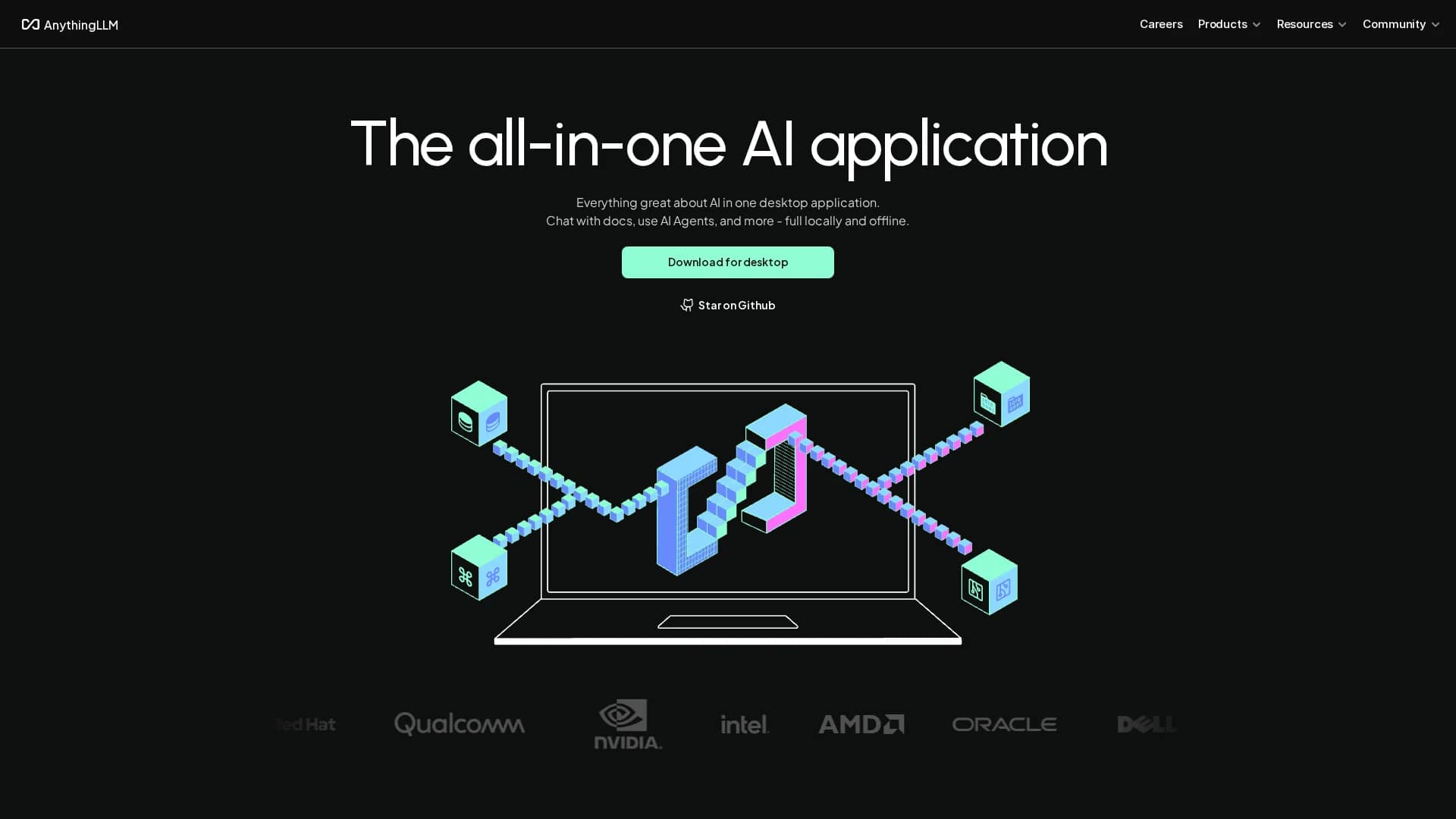 anythingllm homepage
