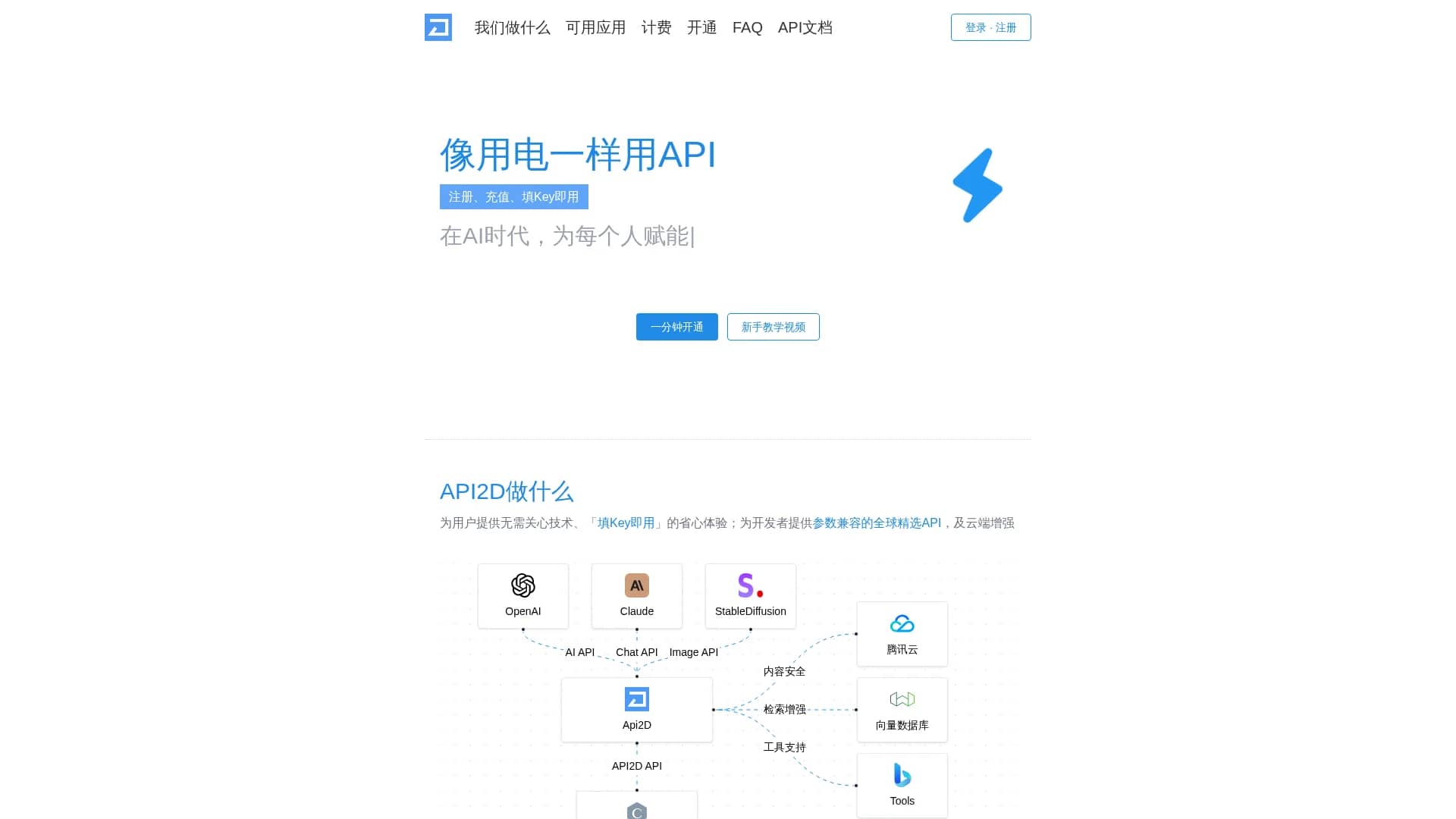 api2d homepage