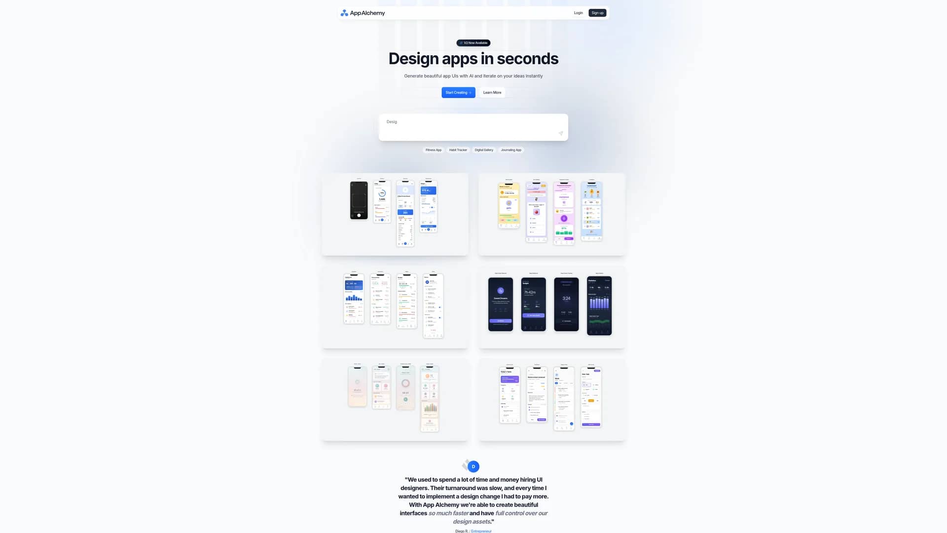 app-alchemy homepage