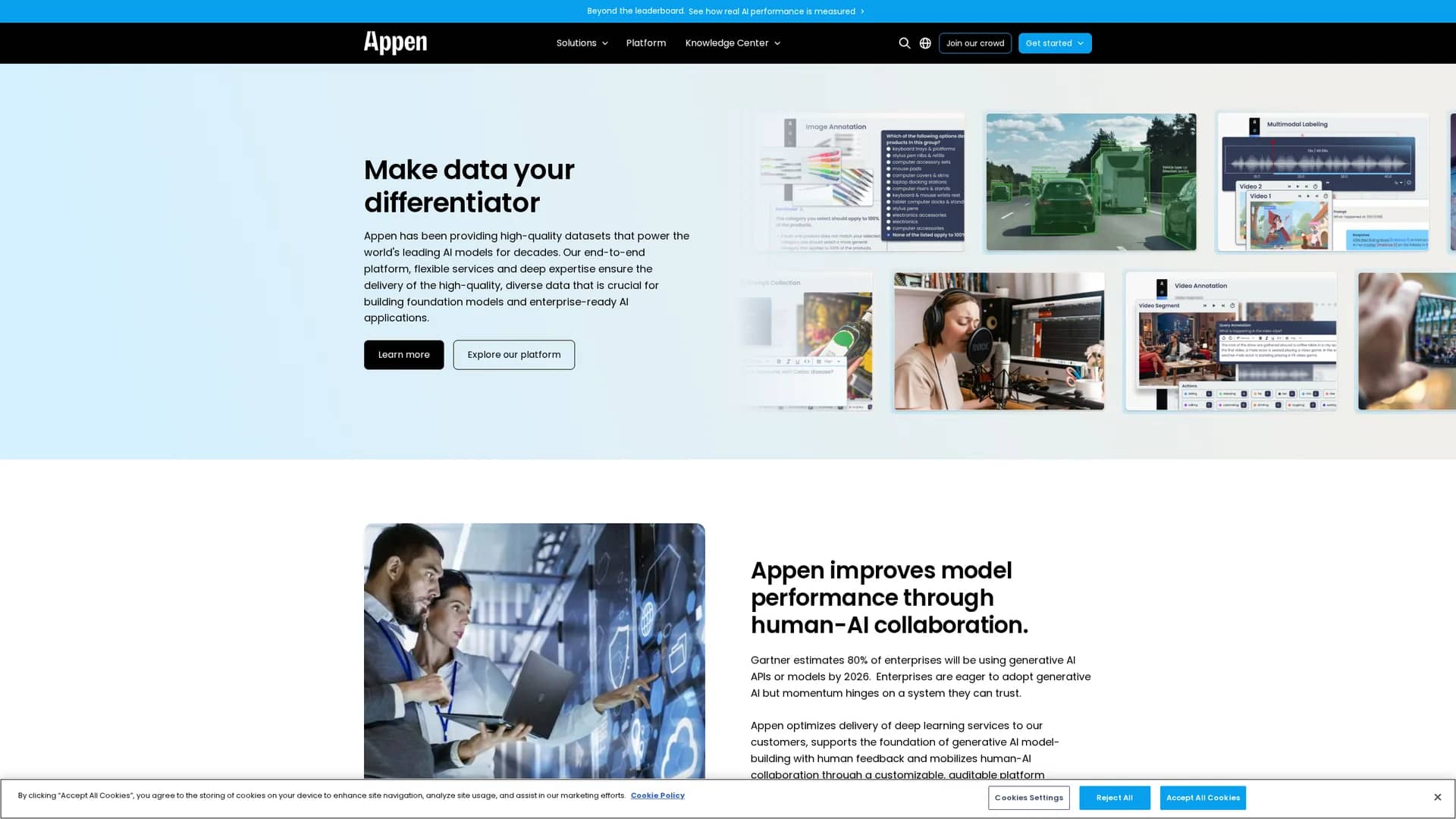 appen homepage