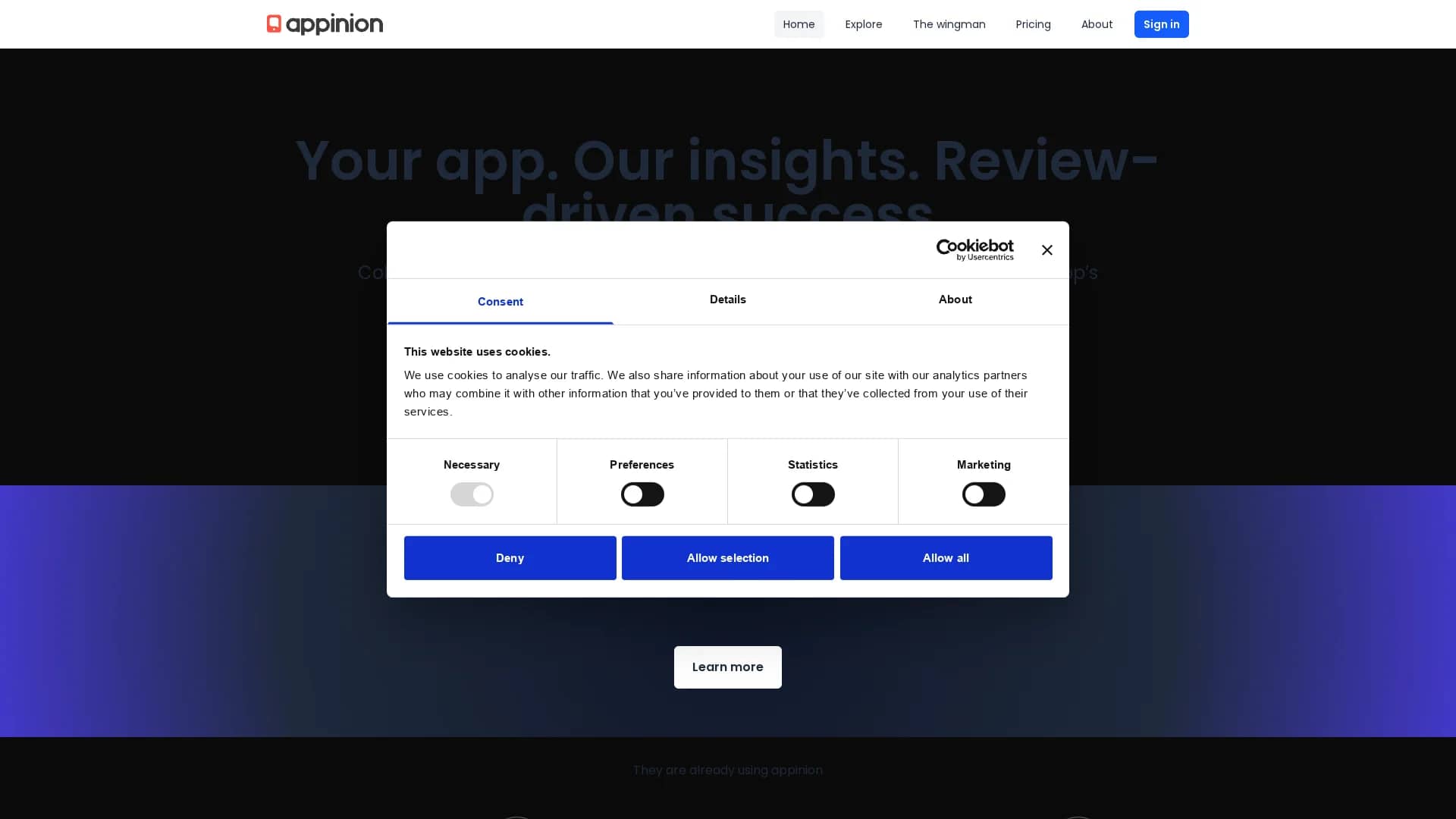 appinion homepage