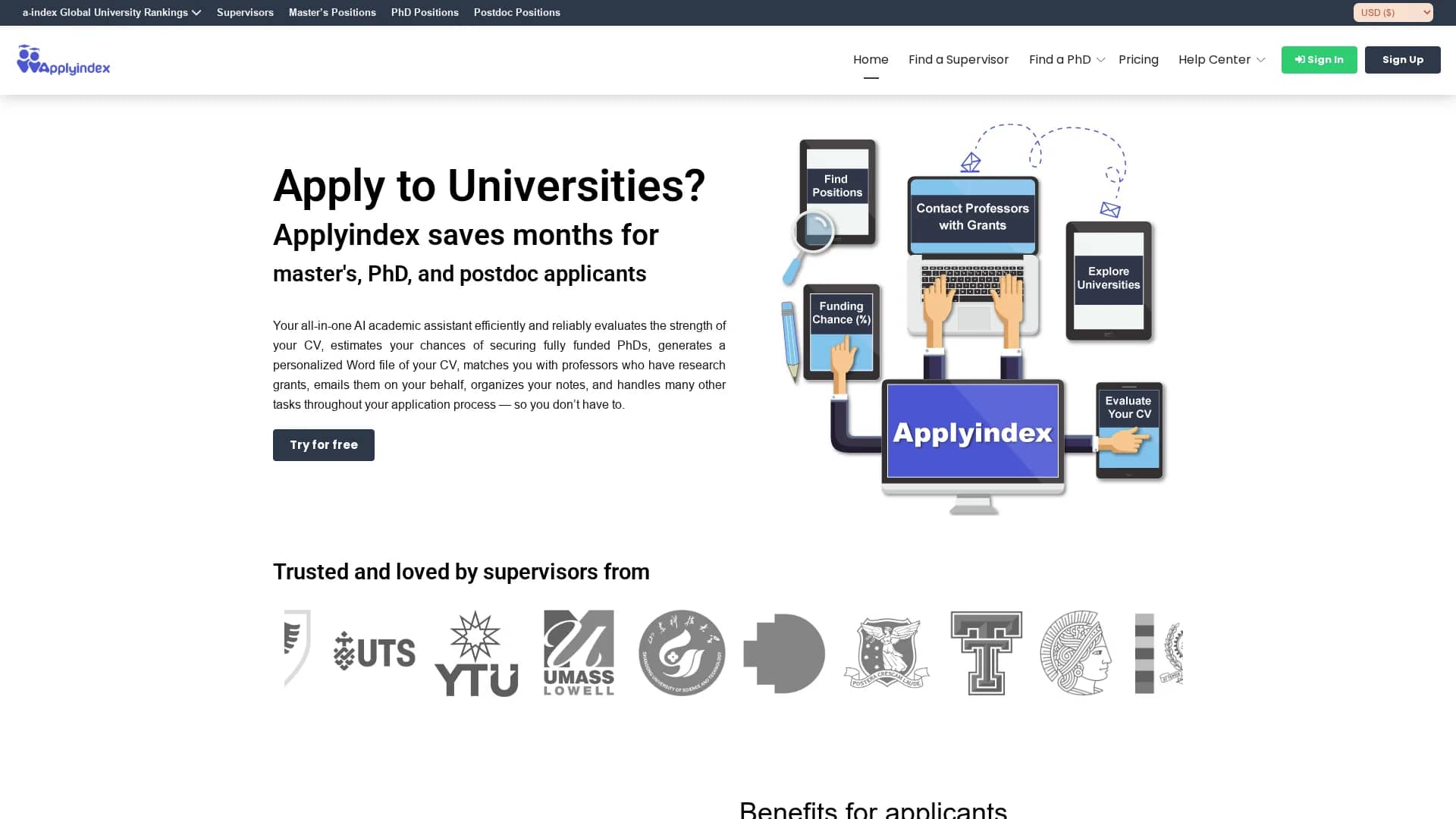 applyindex homepage