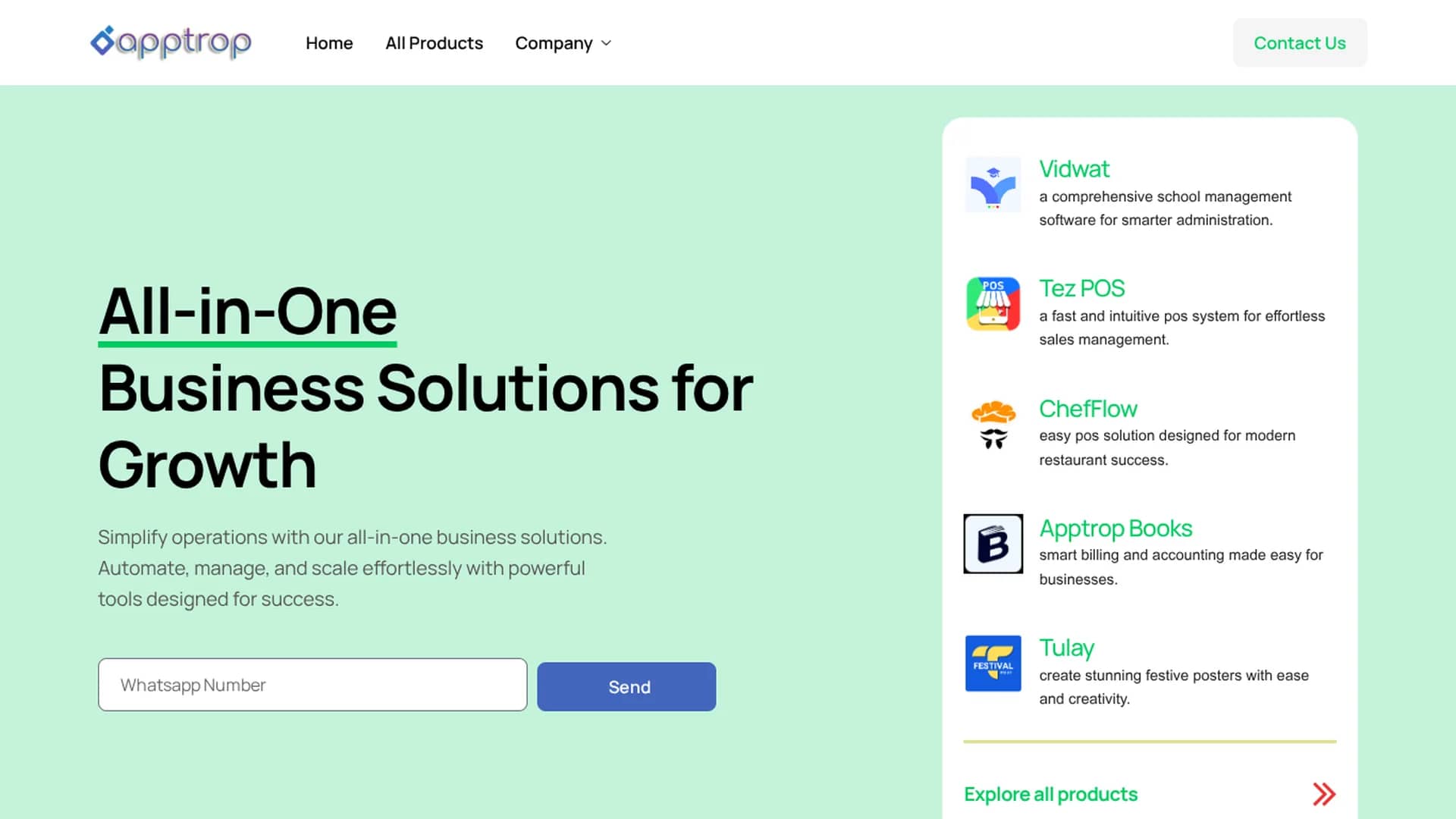 apptrop homepage