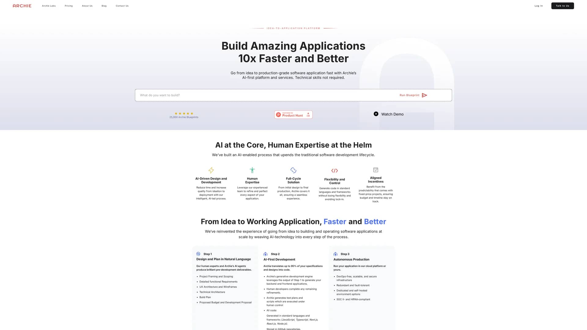 archie-ai homepage