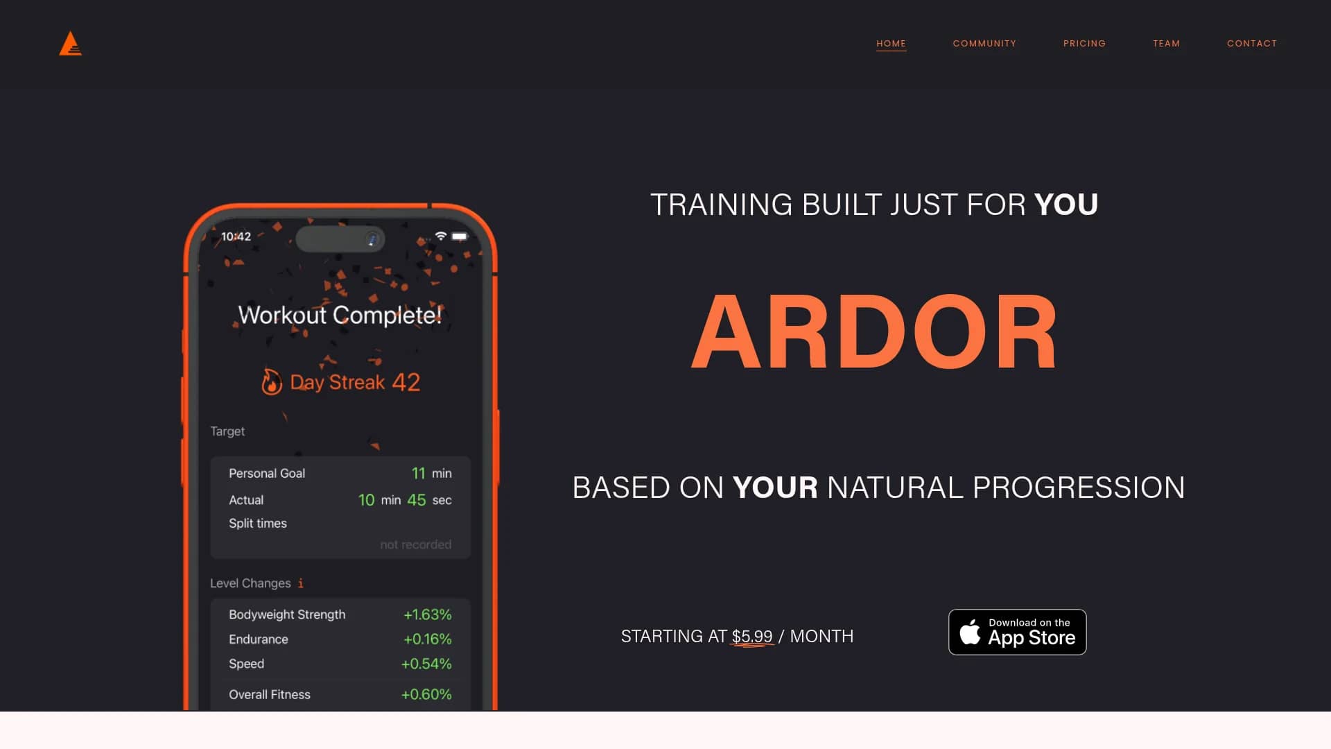 ardor-fitness homepage