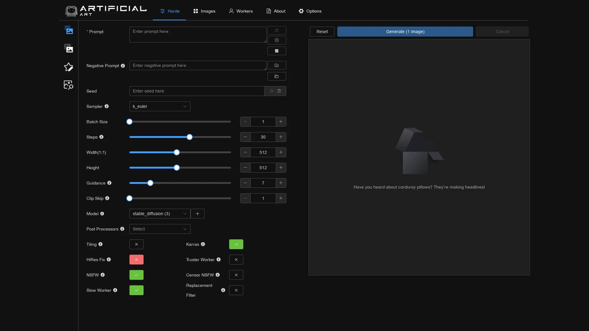 artificial-art homepage