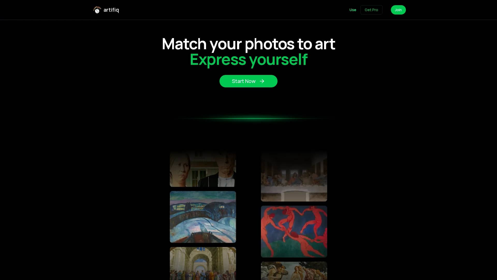 artifiq homepage