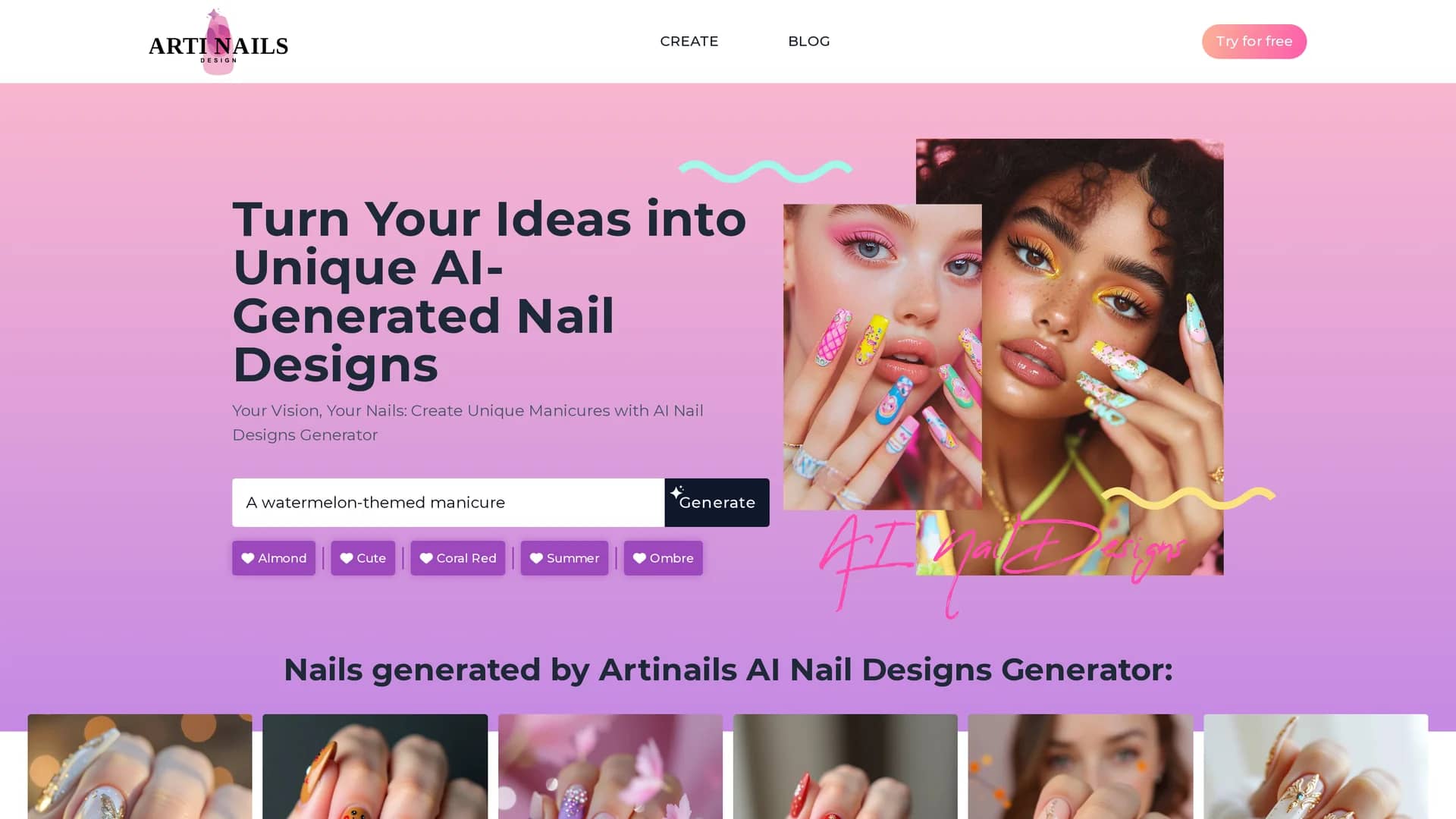 artinails homepage