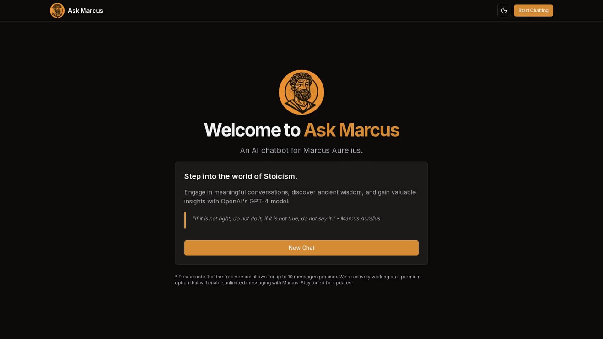 ask-marcus homepage