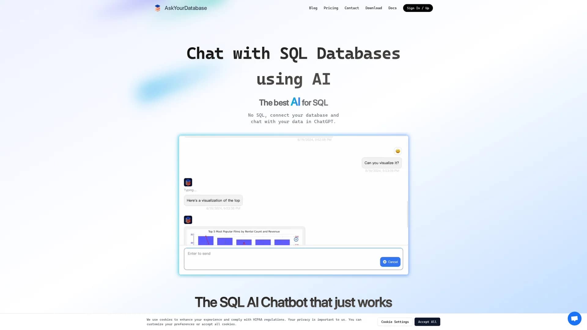 askyourdatabase homepage