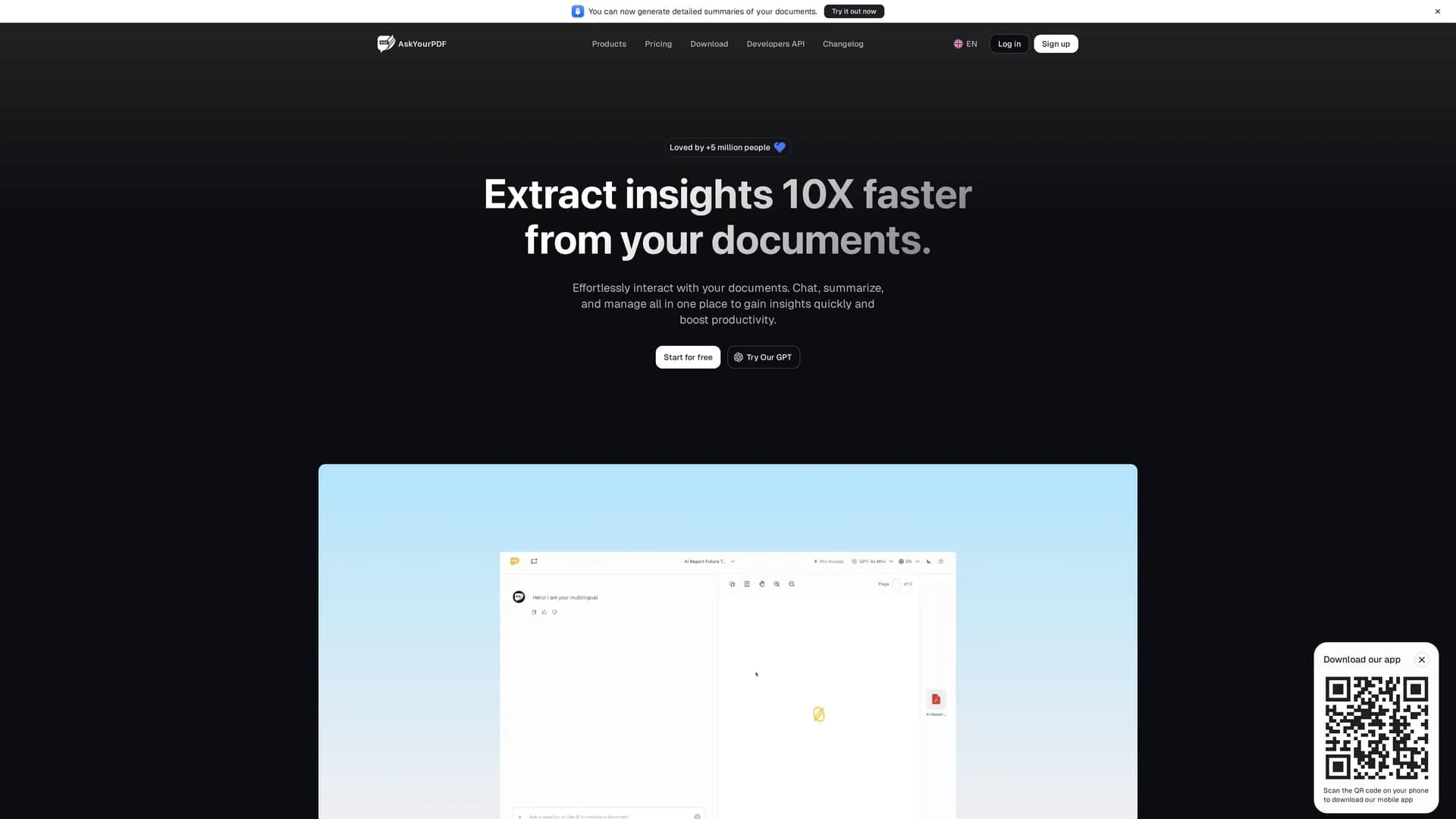 askyourpdf homepage