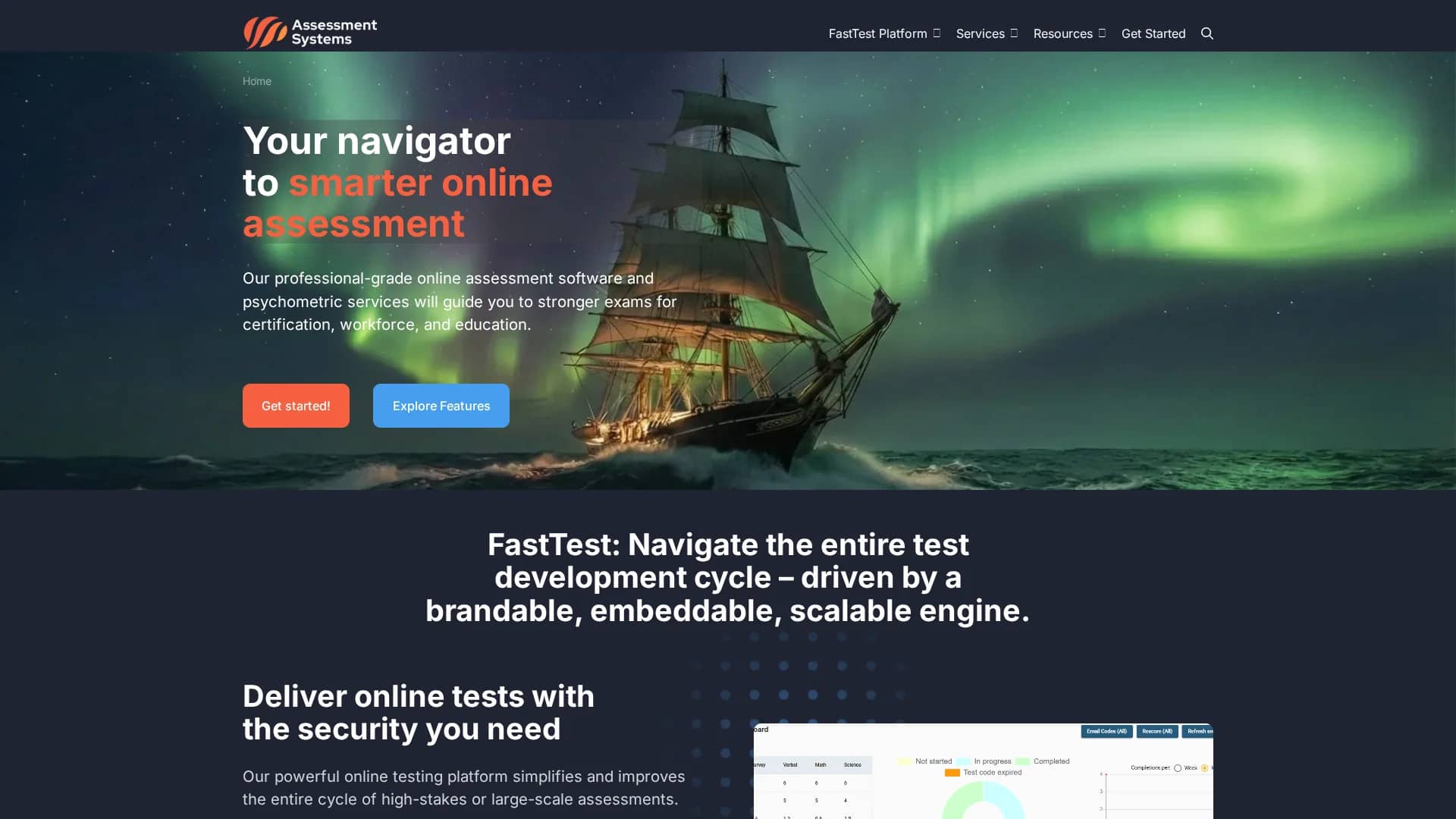 assess-com homepage