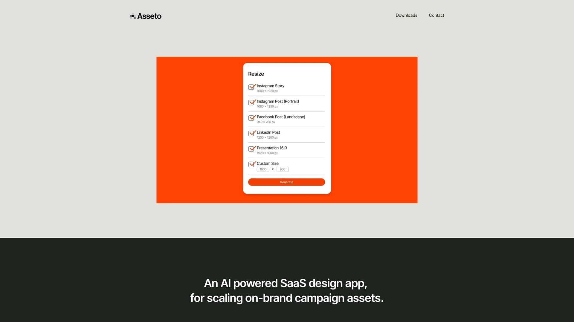 asseto homepage