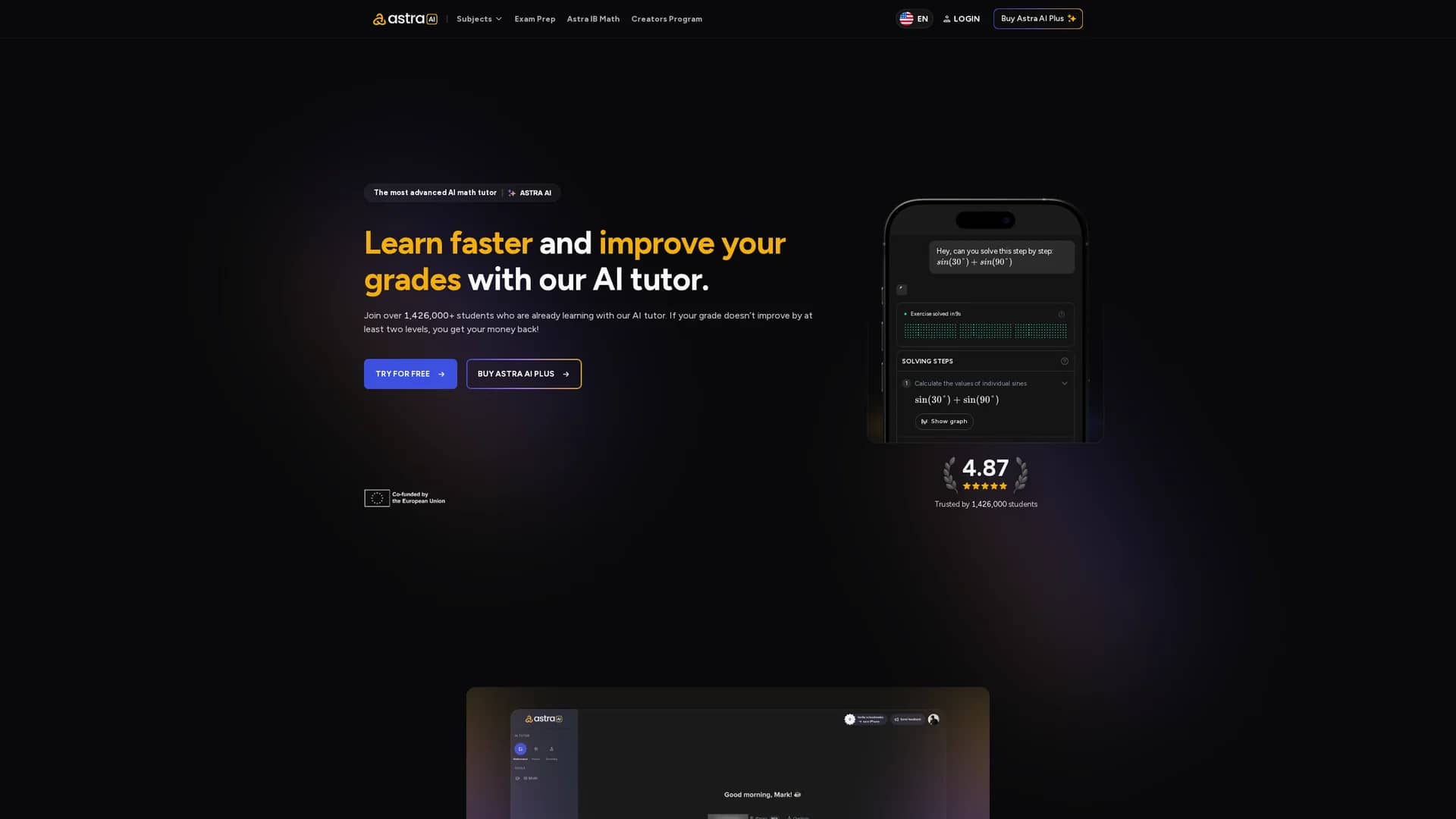 astra-ai homepage