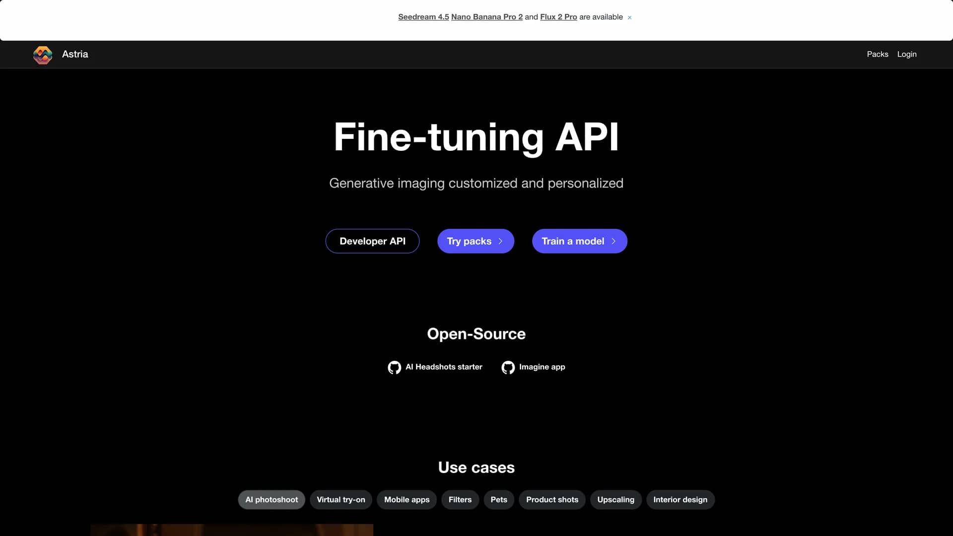 astria homepage