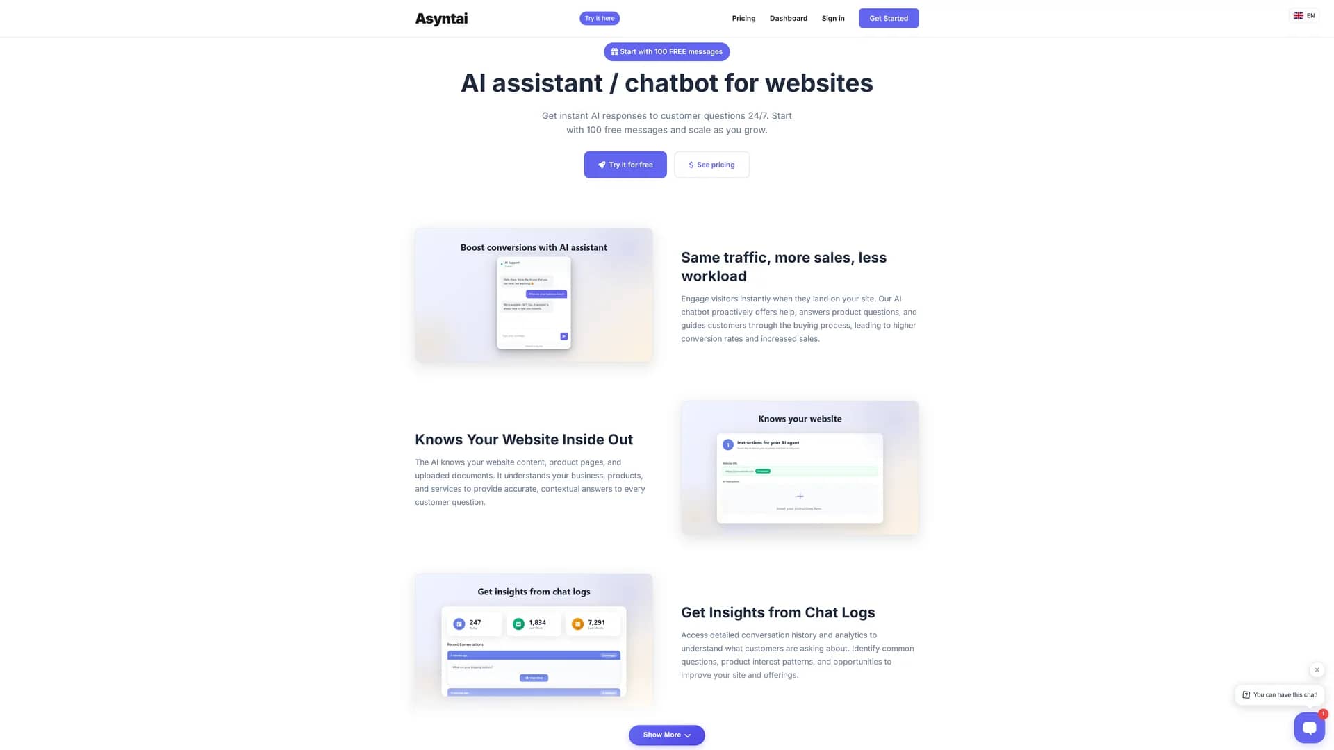 asyntai homepage