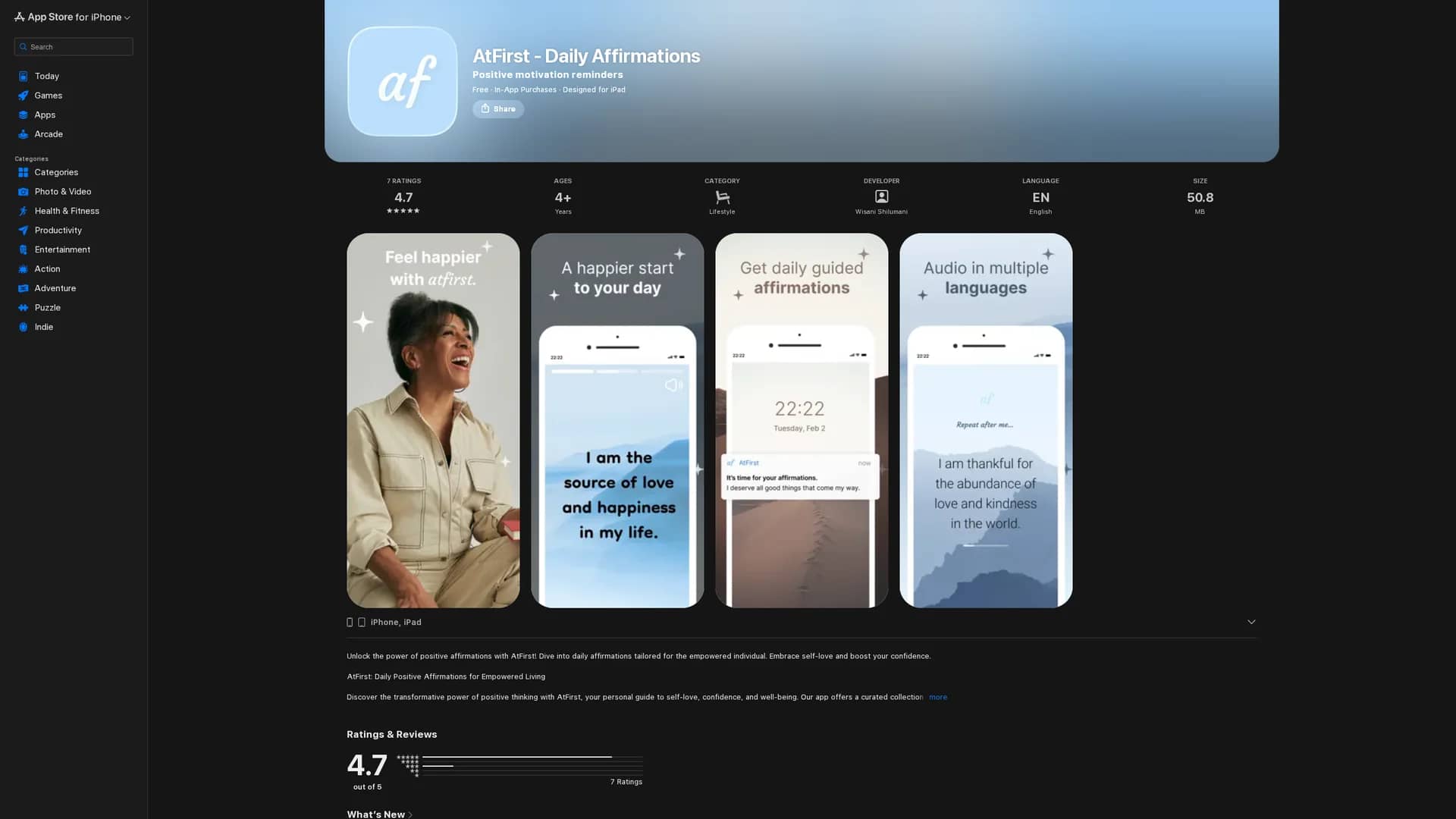 atfirst homepage