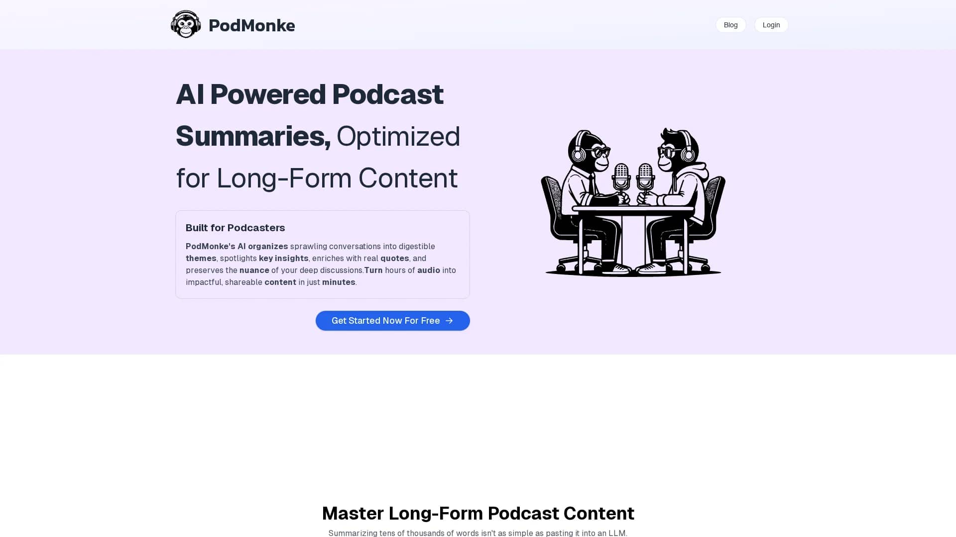 audio-summarizer homepage