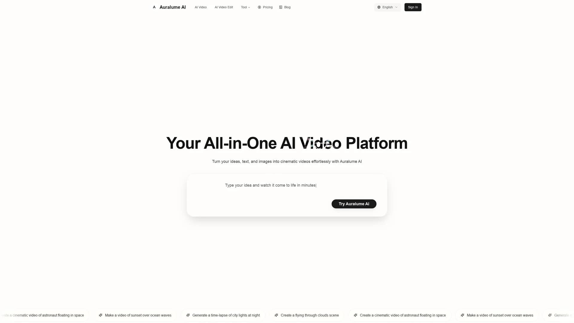auralume-ai homepage