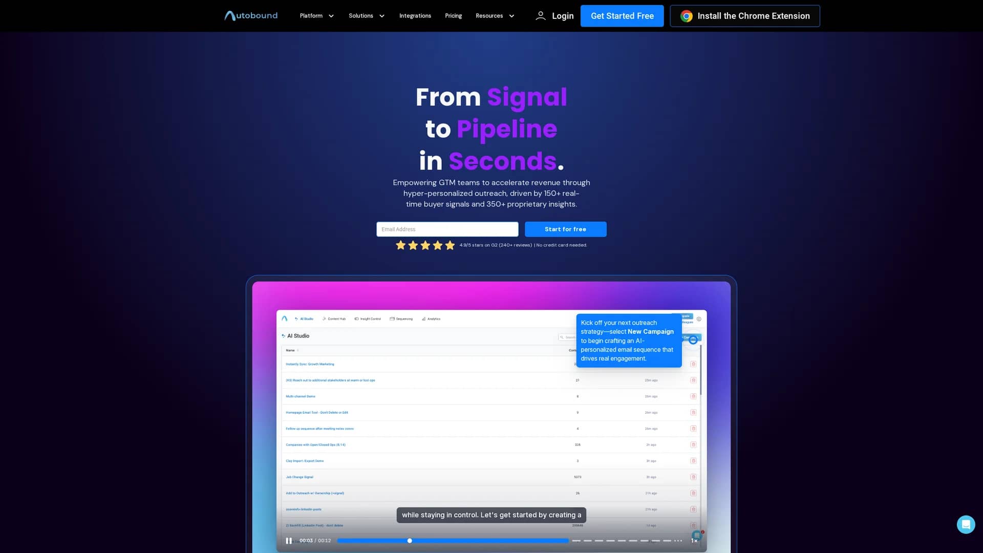 autobound-ai homepage