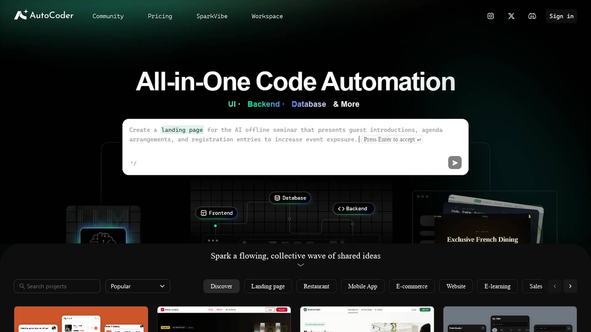 autocoder homepage
