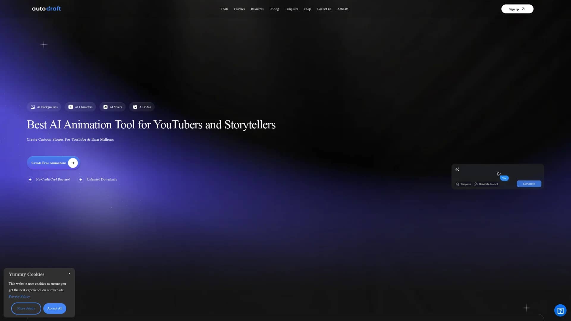 autodraft homepage