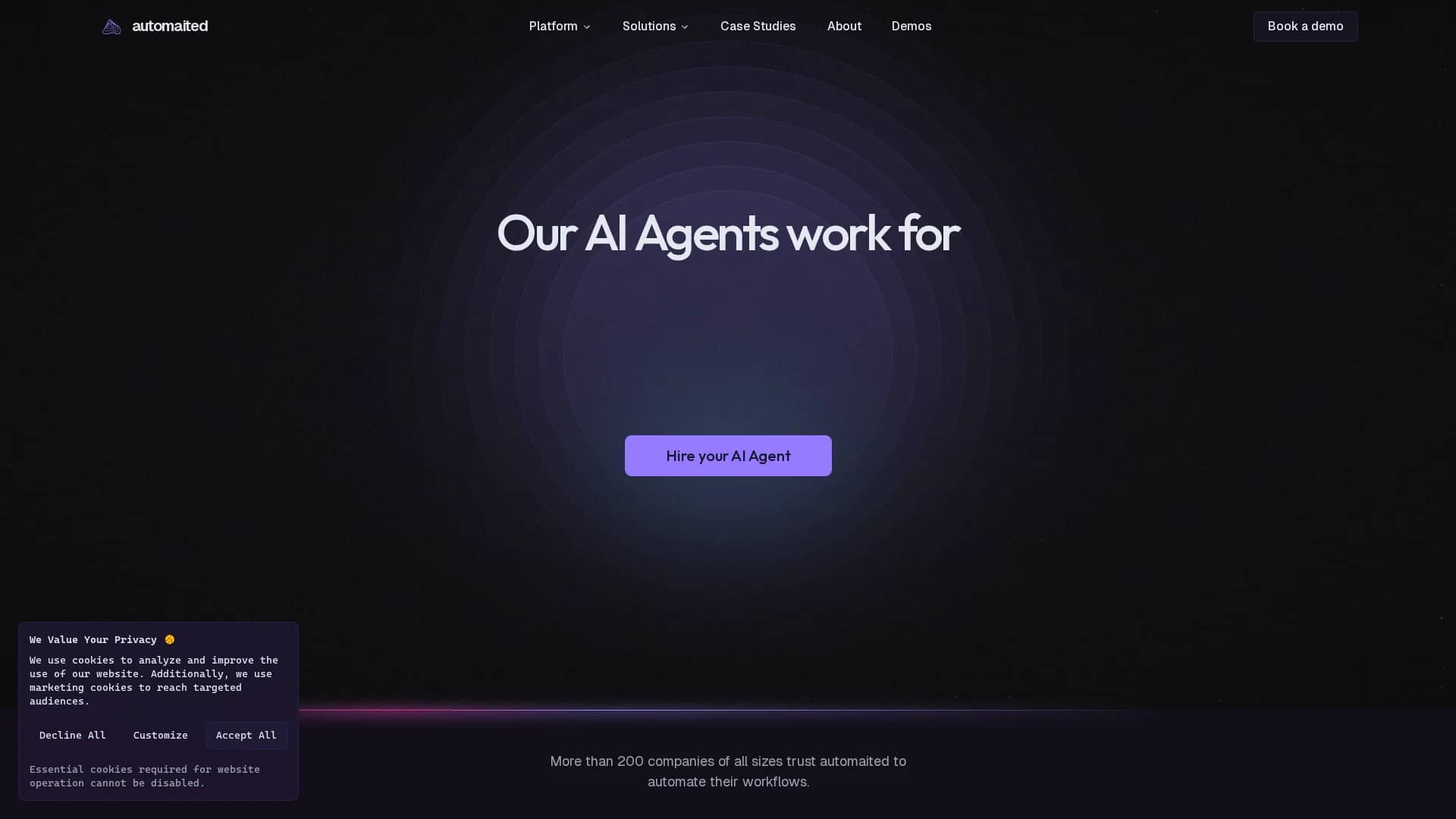 automaited homepage