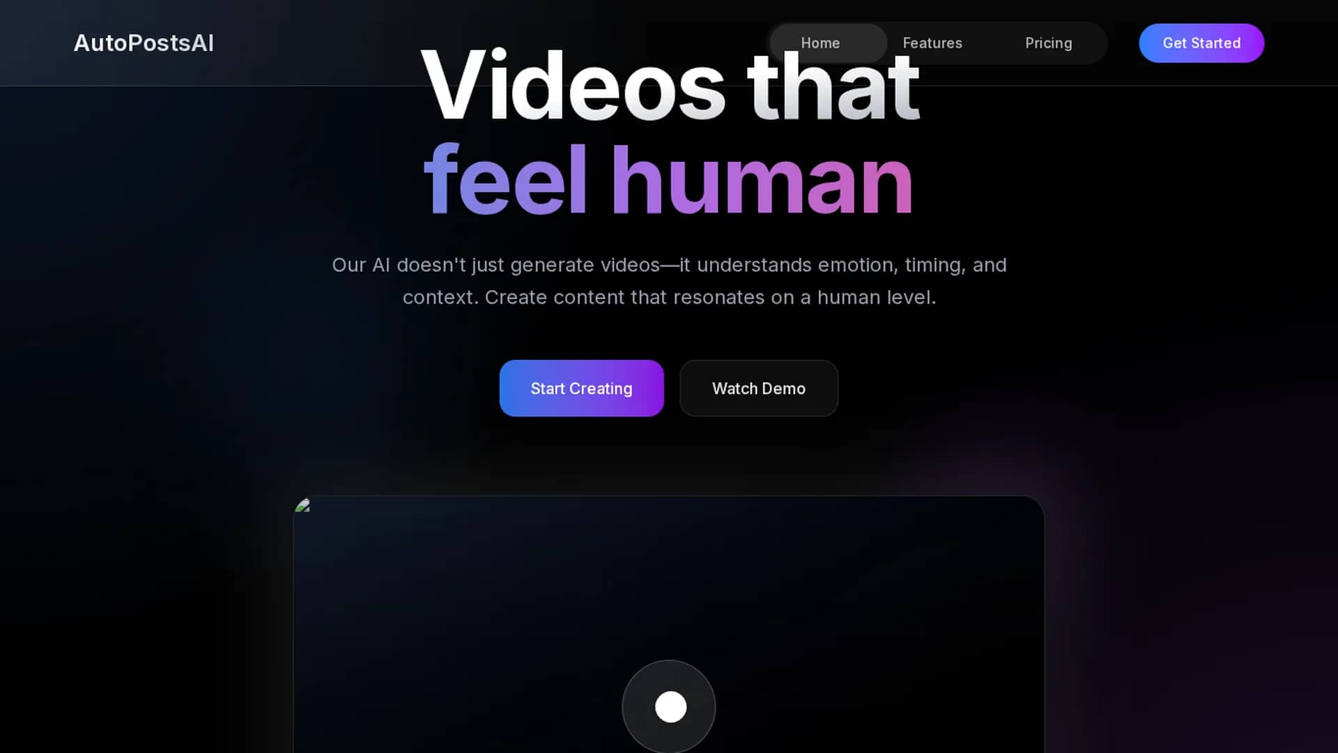 autoposts-ai homepage