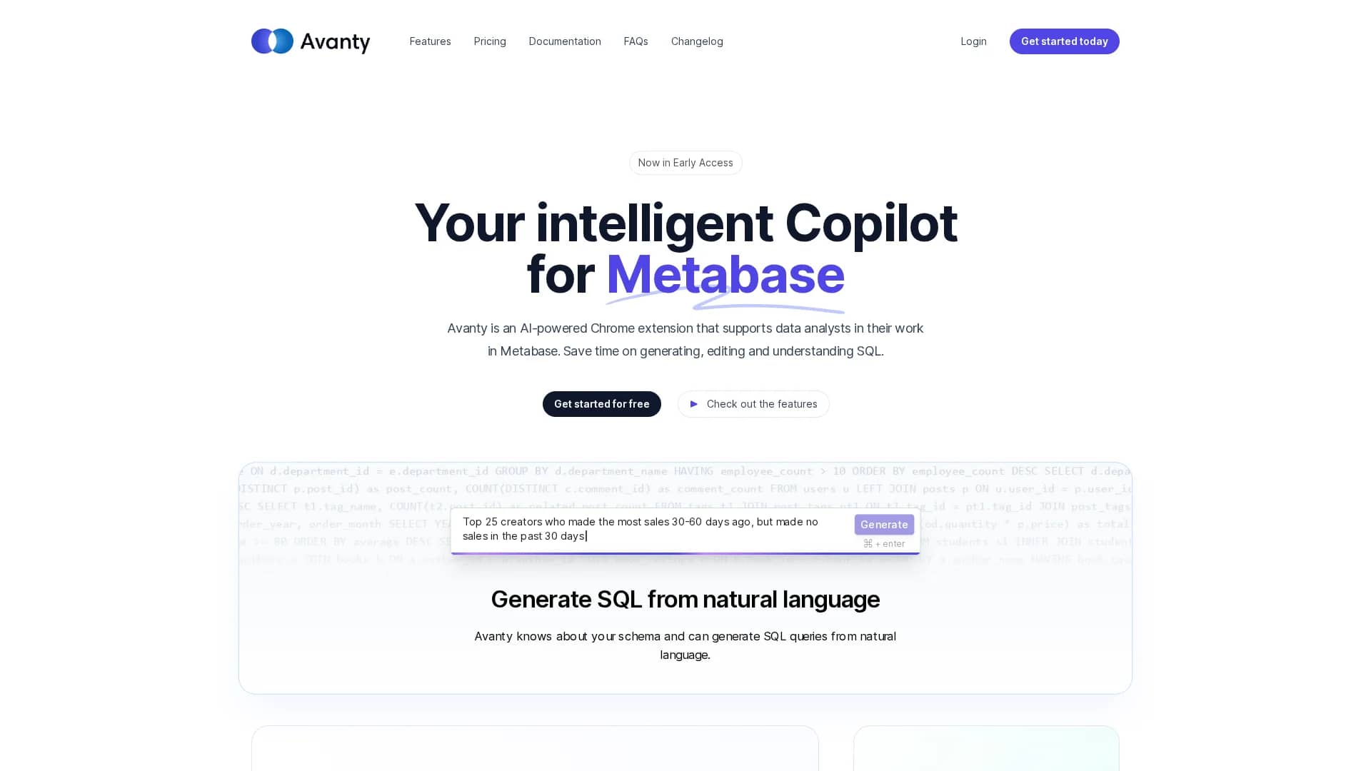 avanty homepage