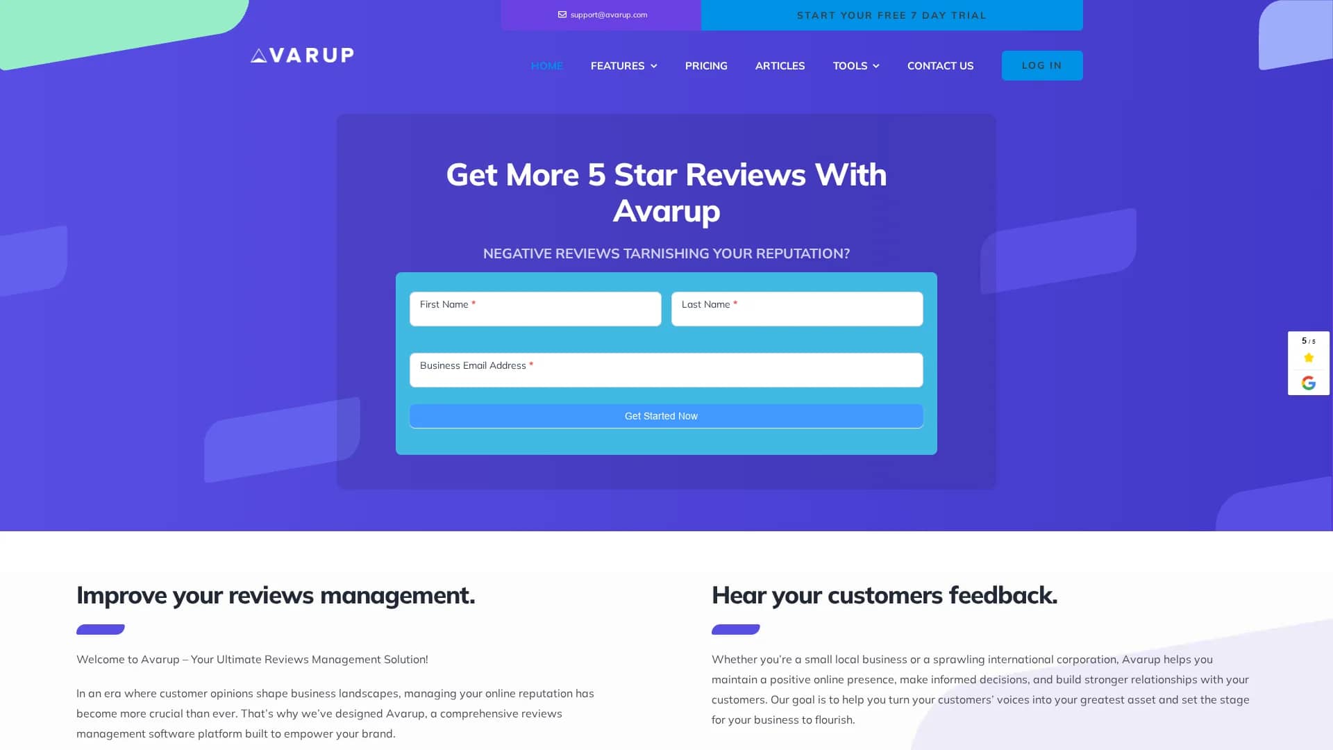 avarup homepage