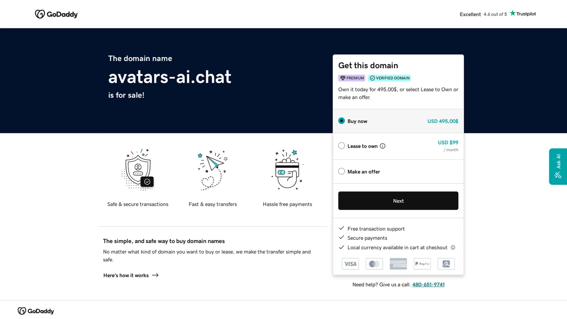 avatars-ai homepage