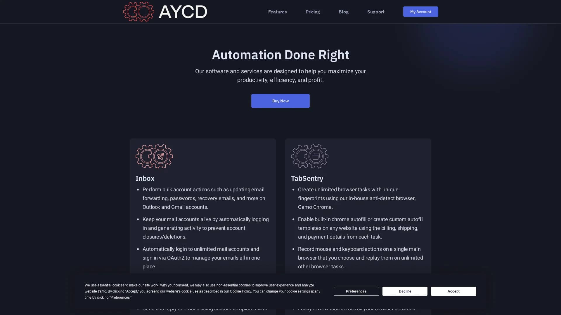 aycd homepage