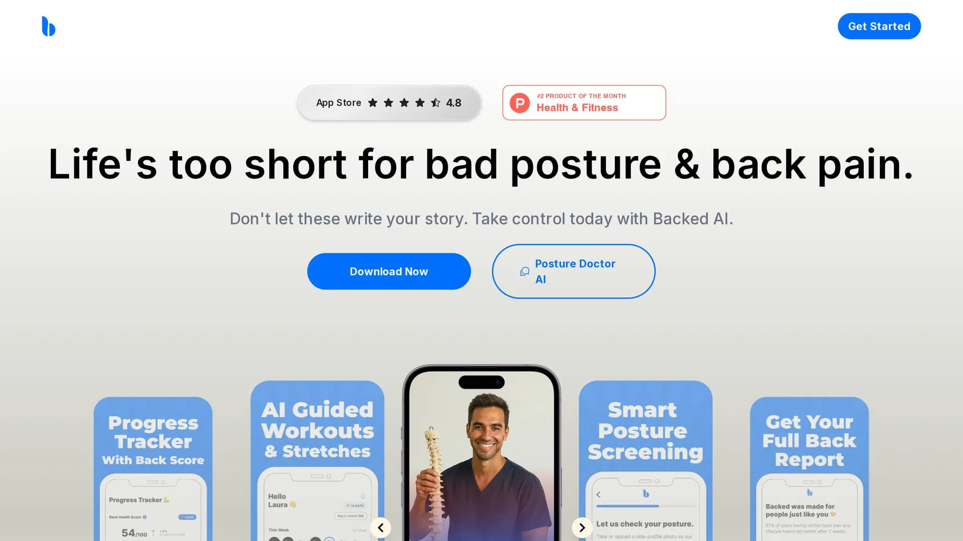 backed-ai homepage