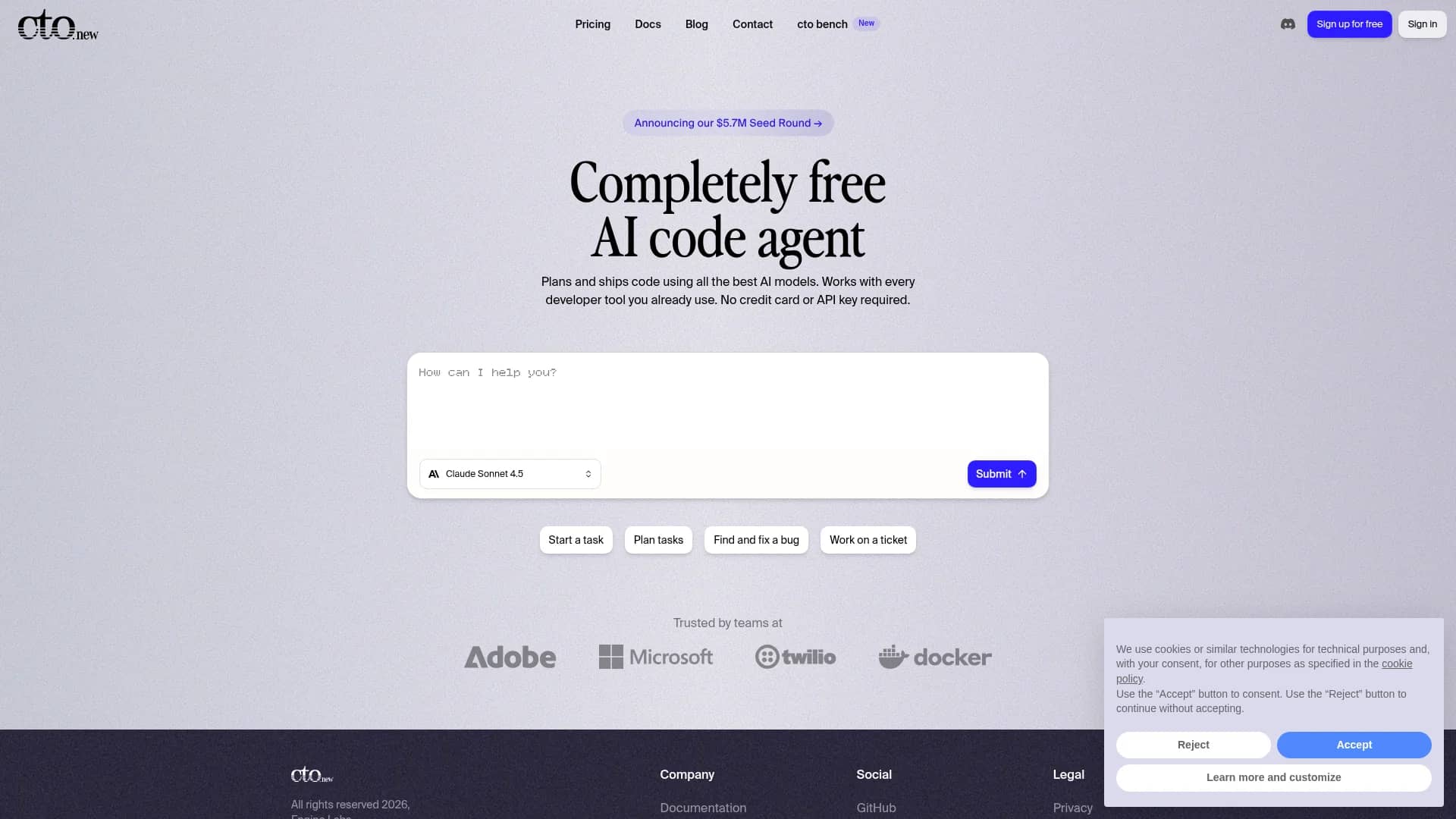 backengine homepage