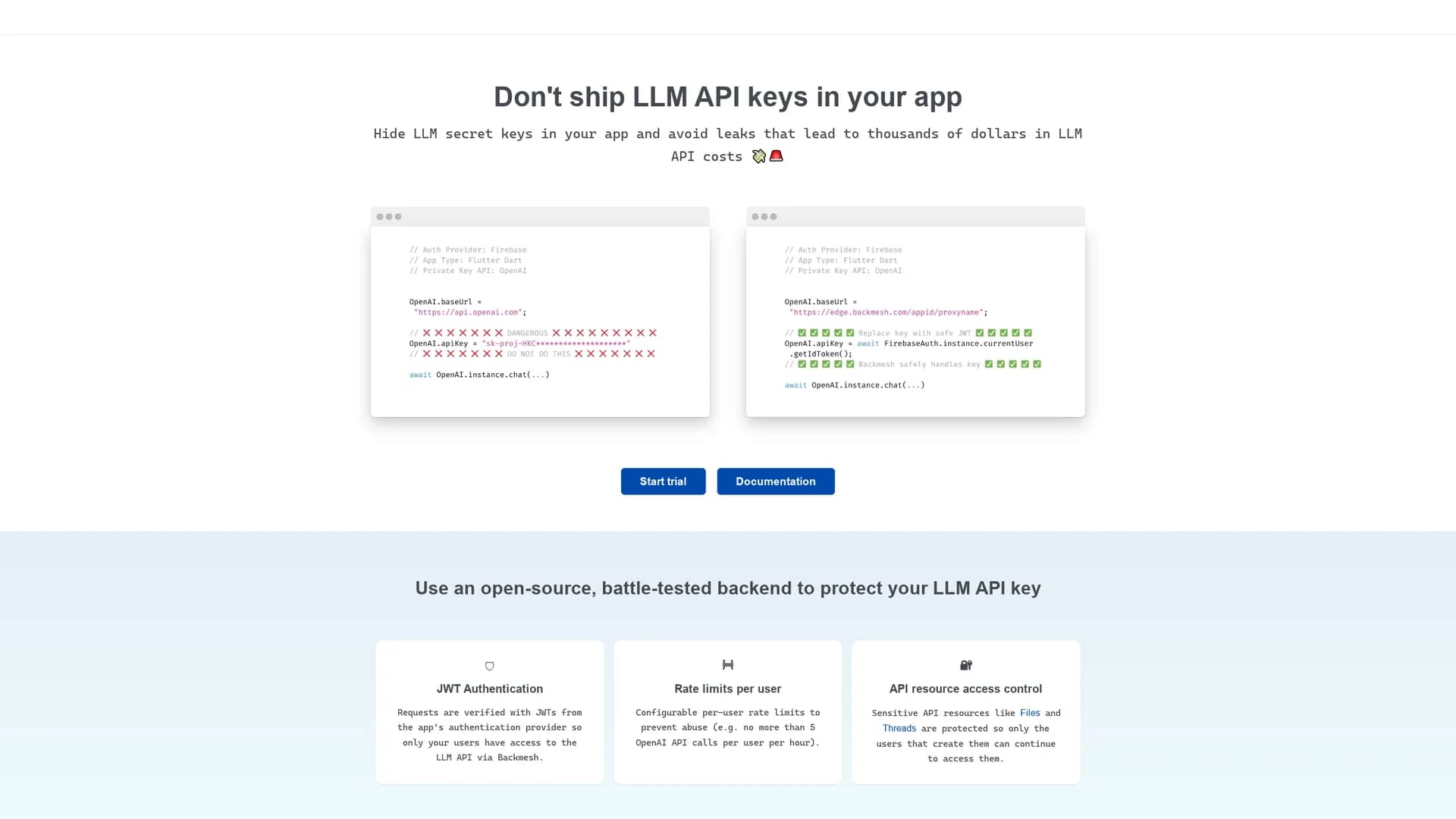 backmesh homepage
