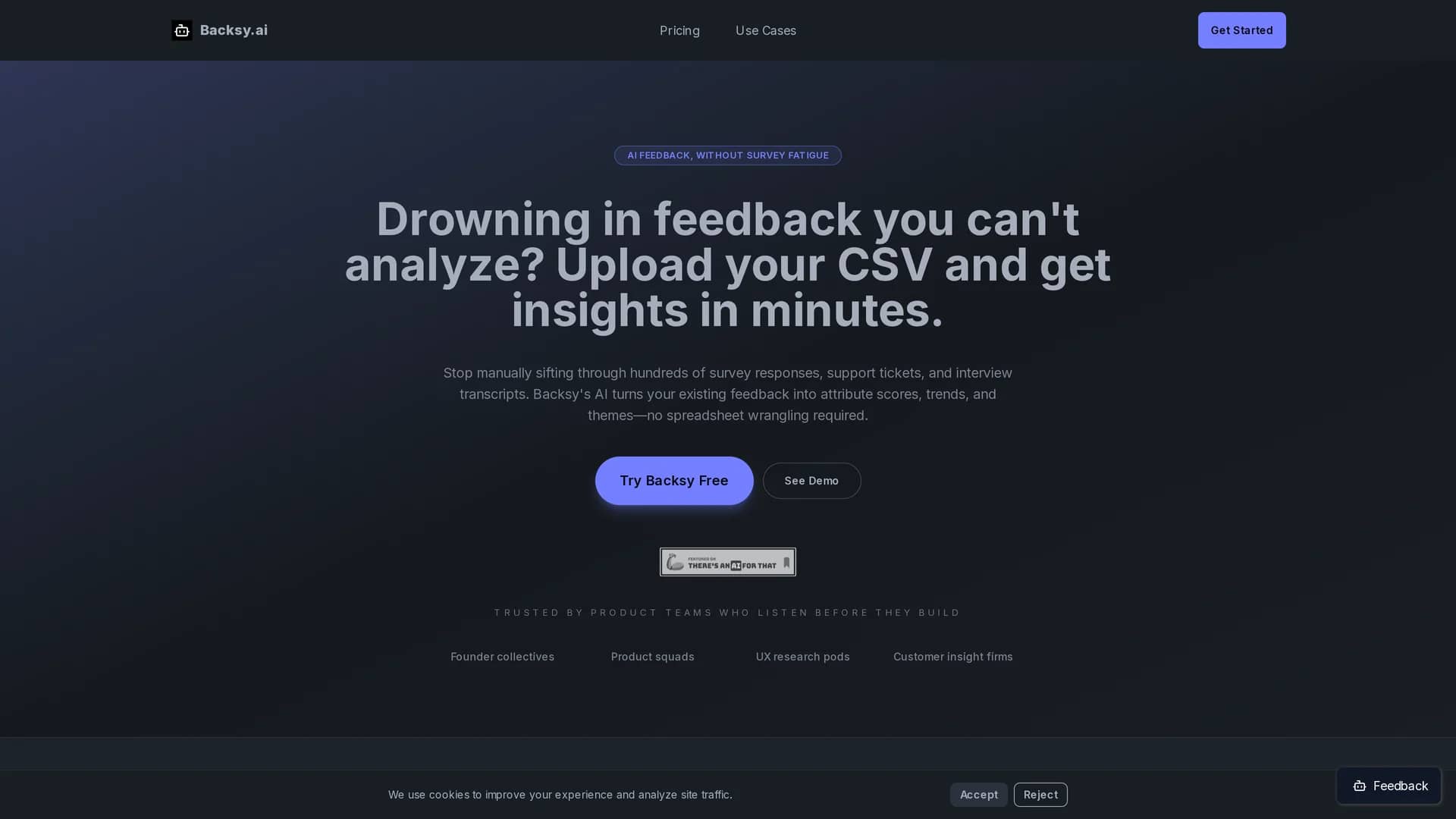 backsy-ai homepage