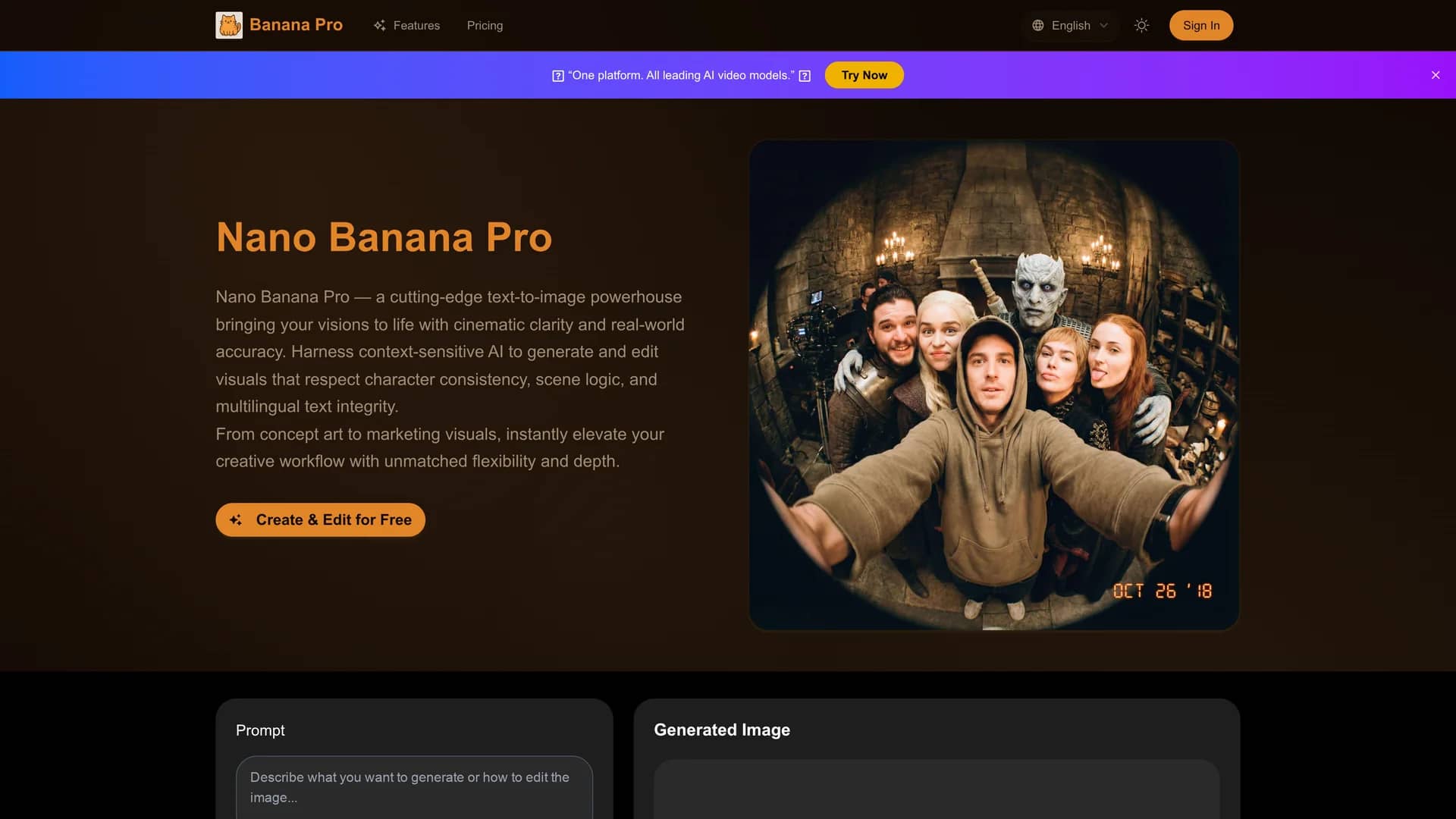 banana-pro-io homepage